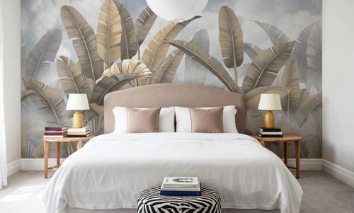 Banana Palms, Beige