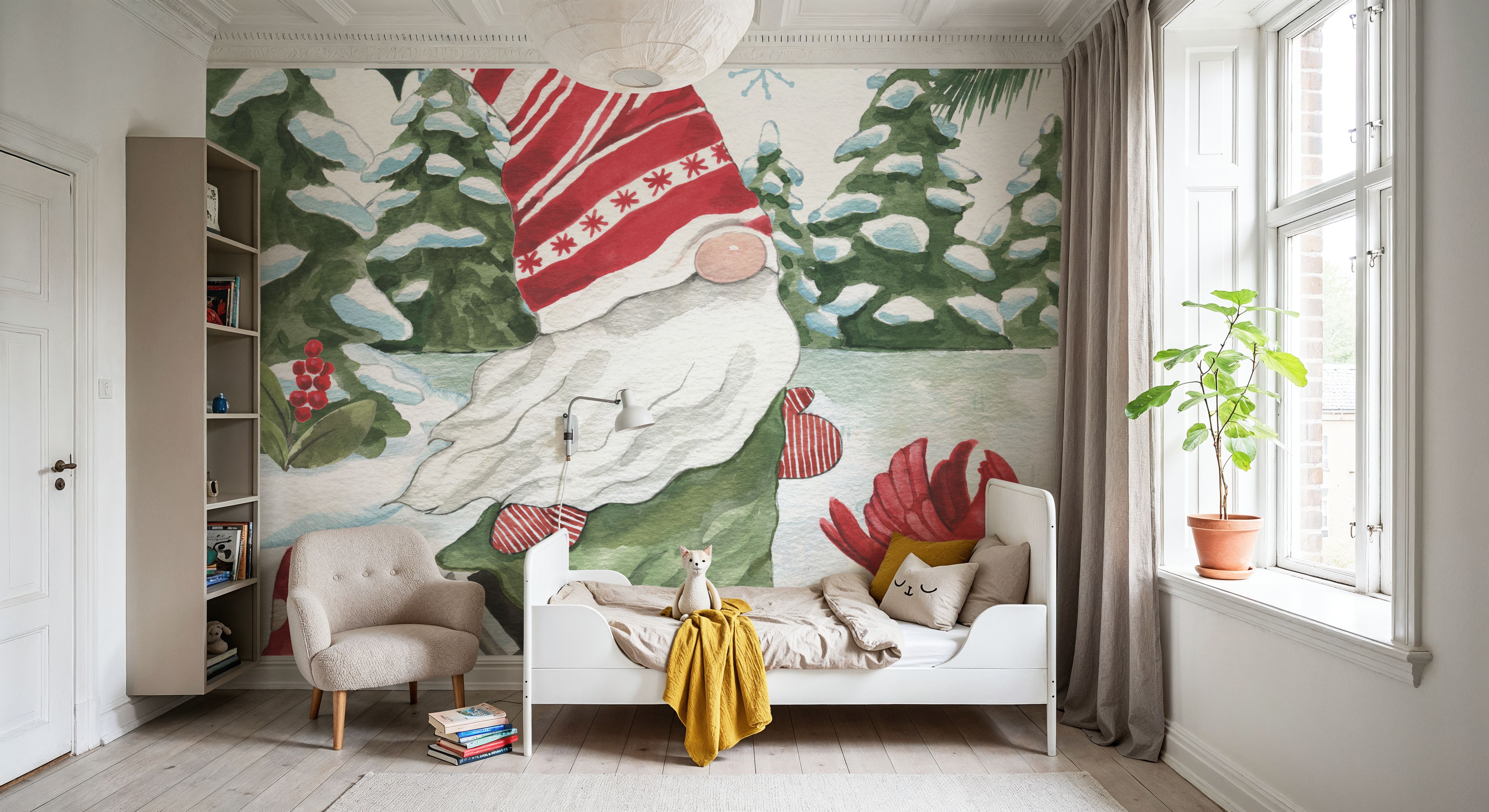 Holiday Cheer Gnomes IV, Wallpaper