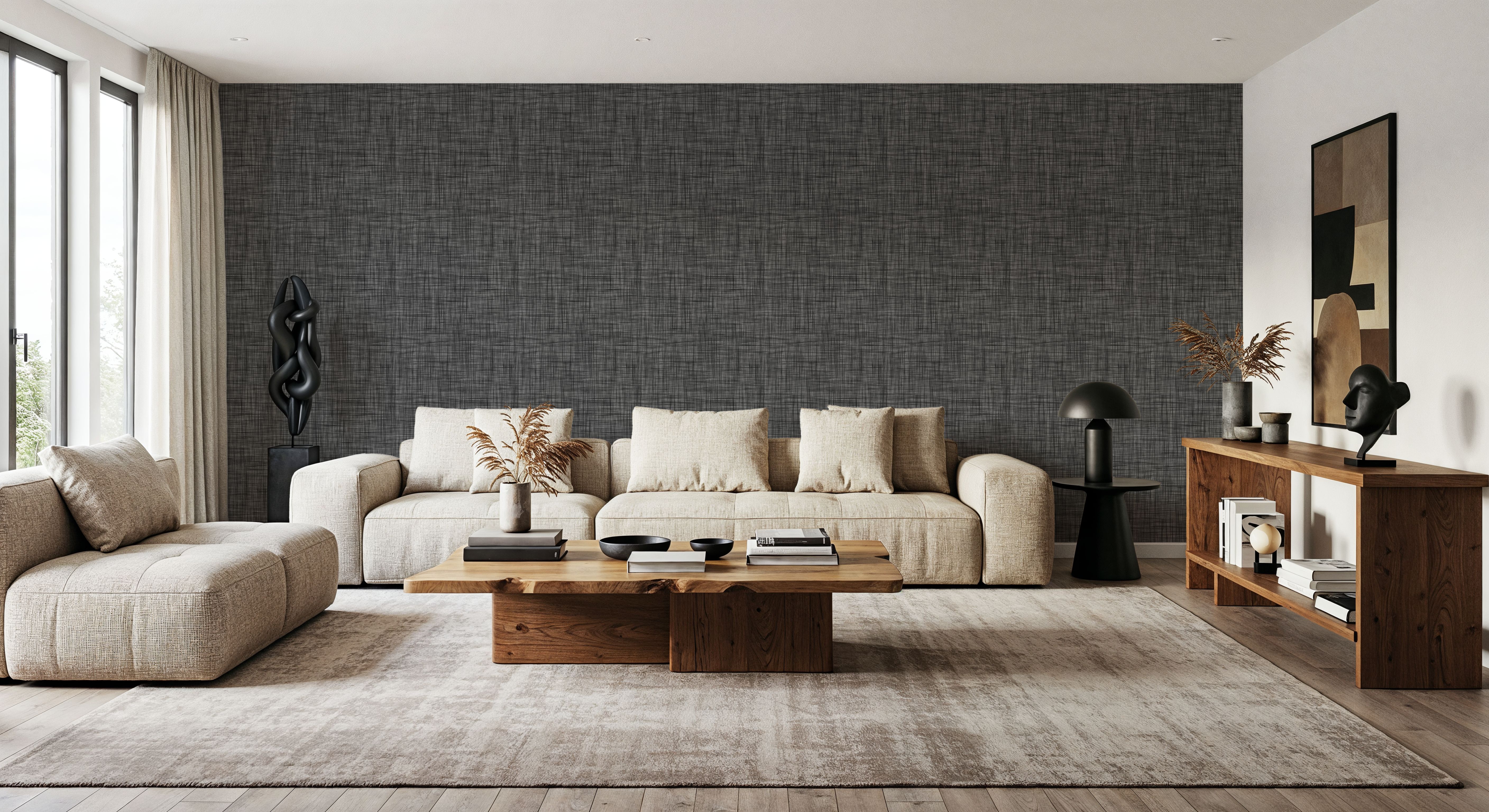 Mottled Linen Effect, Shadow Grey