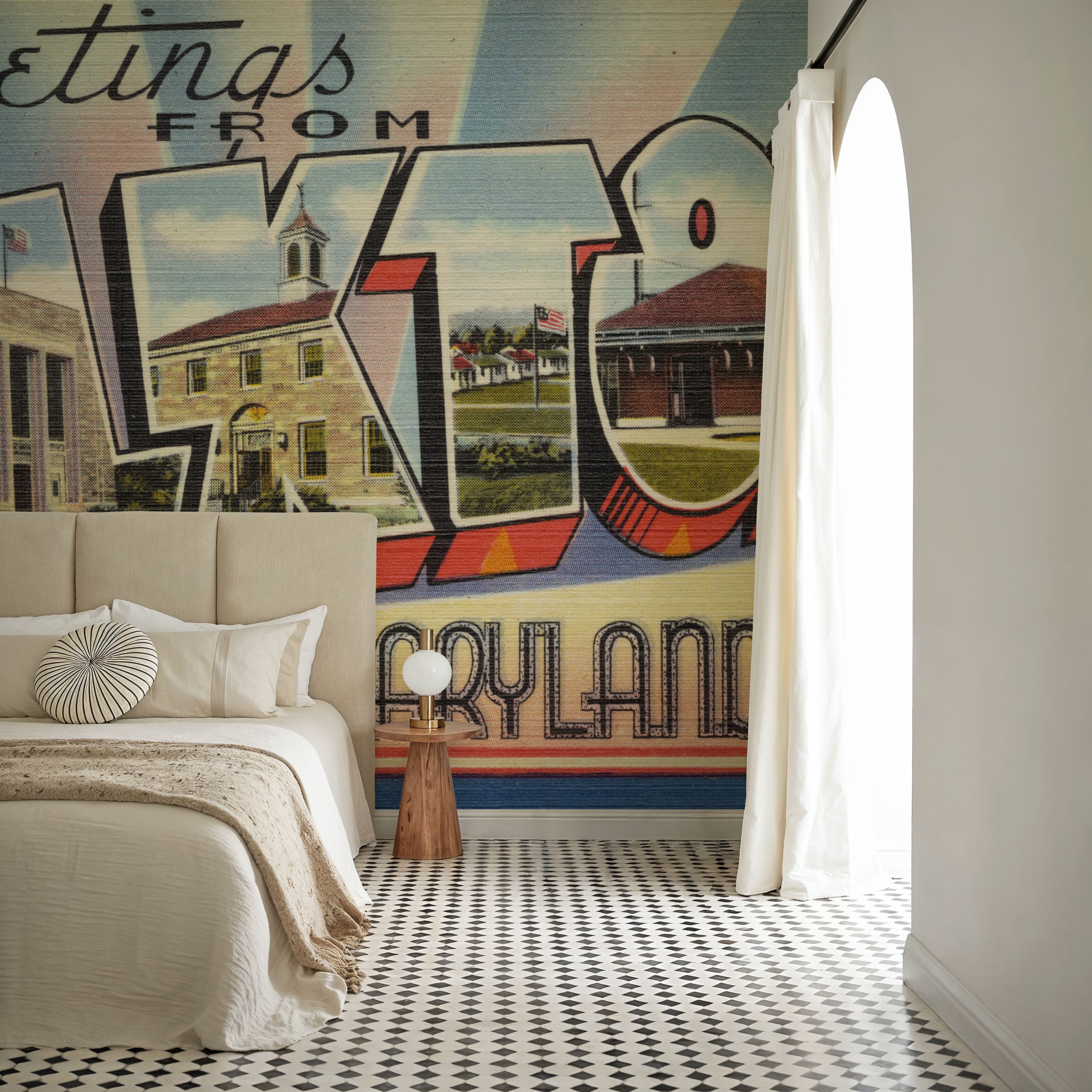 Greetings from Elkton - Screenprint Postcard