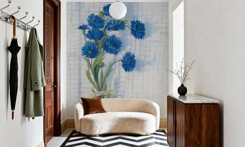 Cornflowers on Linen