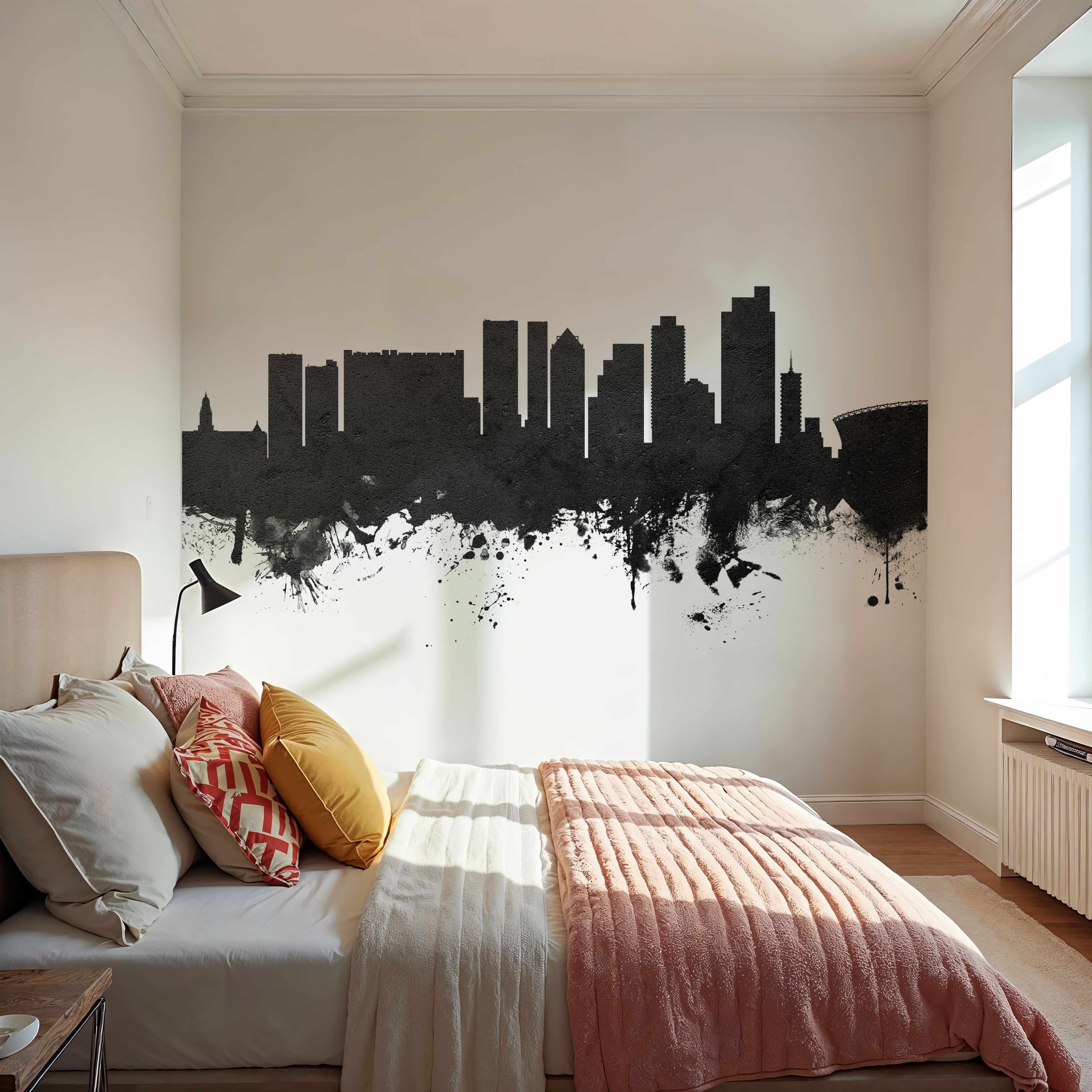 Cape Town Skyline Black & White