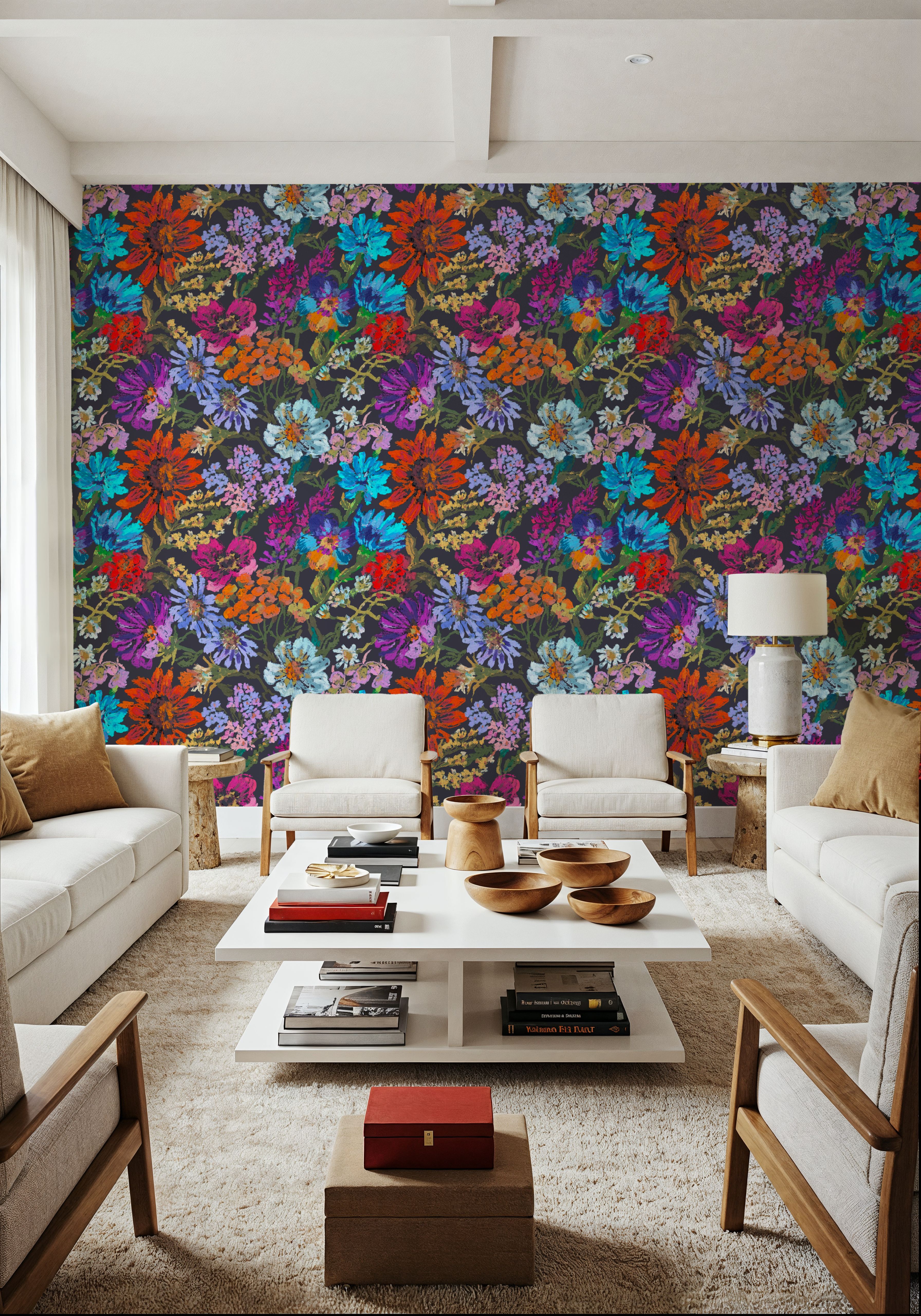 Meadow in Oil Pastel, Dusty