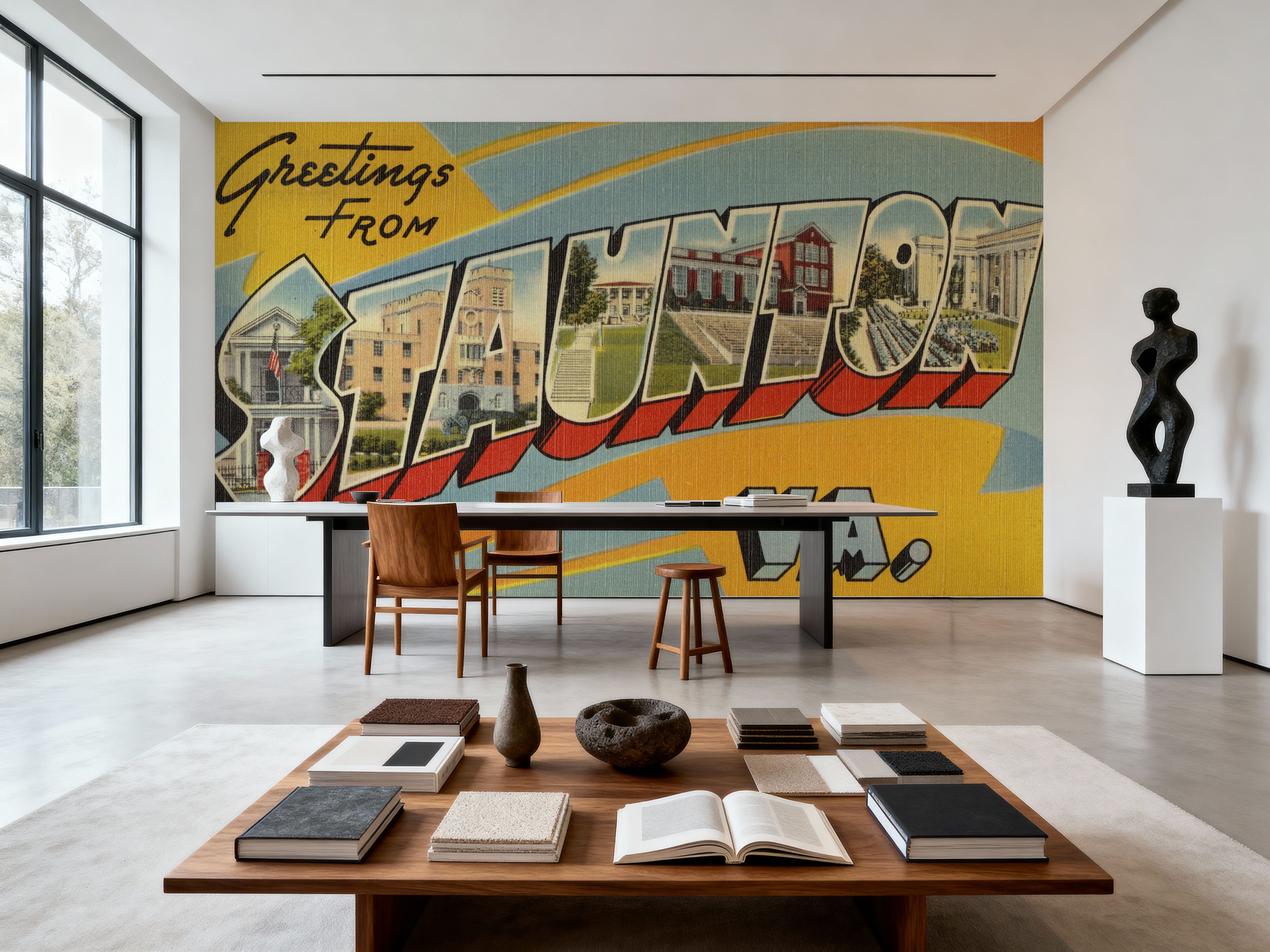 Greetings from Staunton - Screenprint Postcard