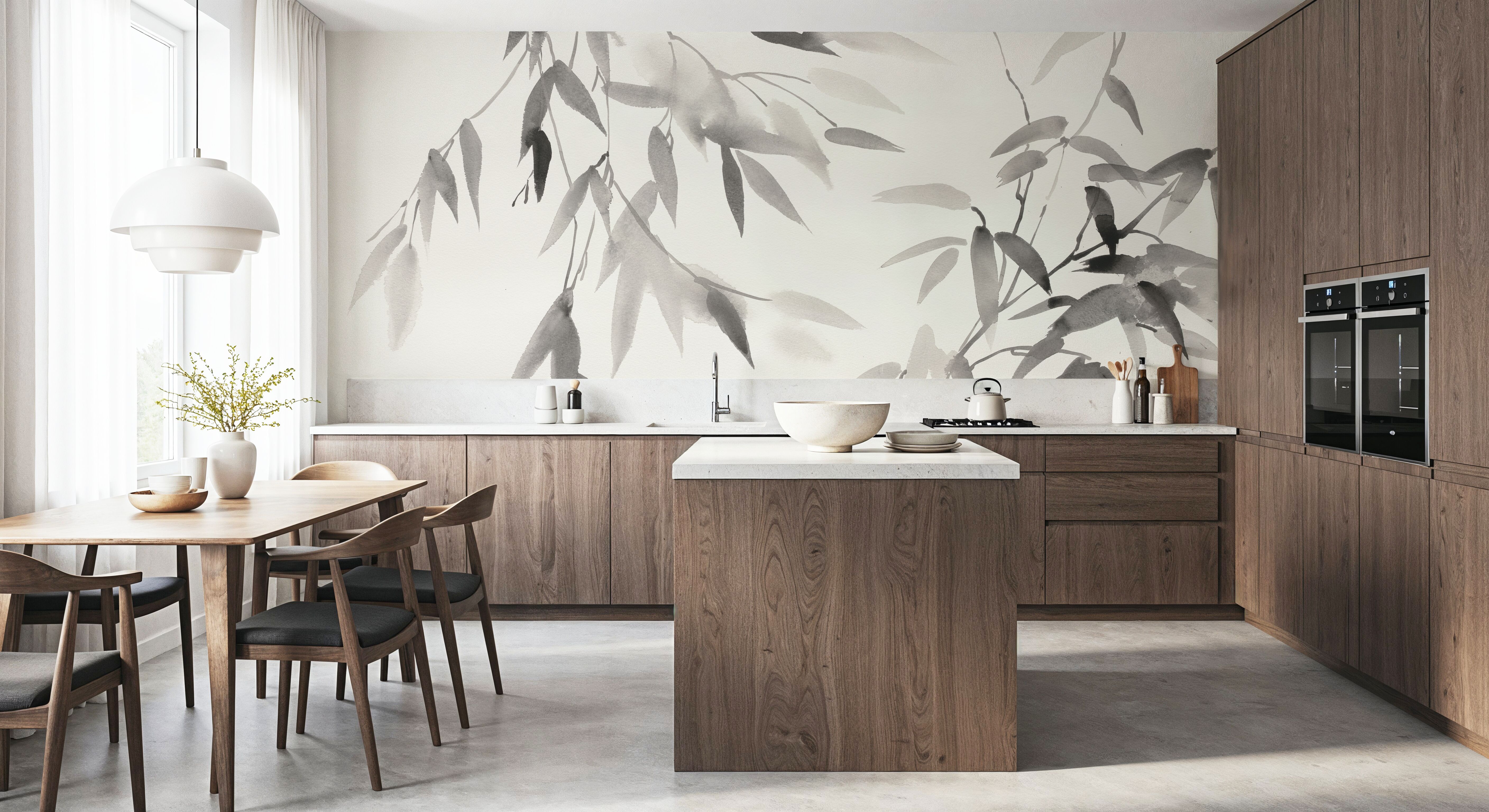 Bamboo Leaves II, Wallpaper