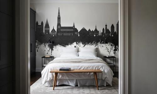 Ulm Germany Skyline Black & White