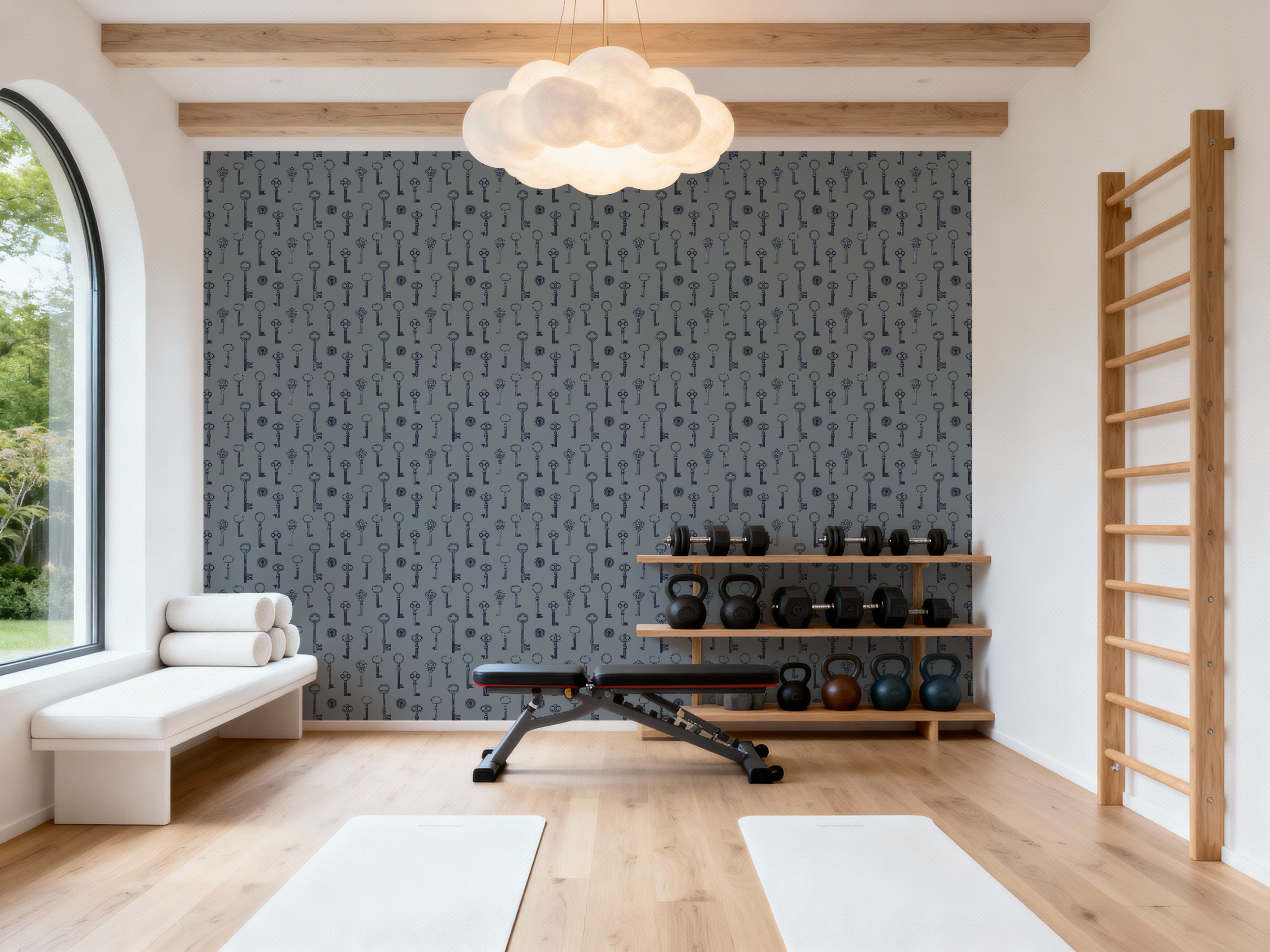 Antique Keys, French Blue