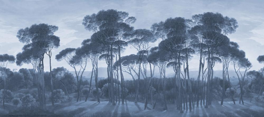 Mediterranean Pine Landscape, Blues