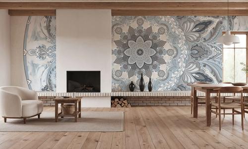 Goa Mandala I Dusty Blue
