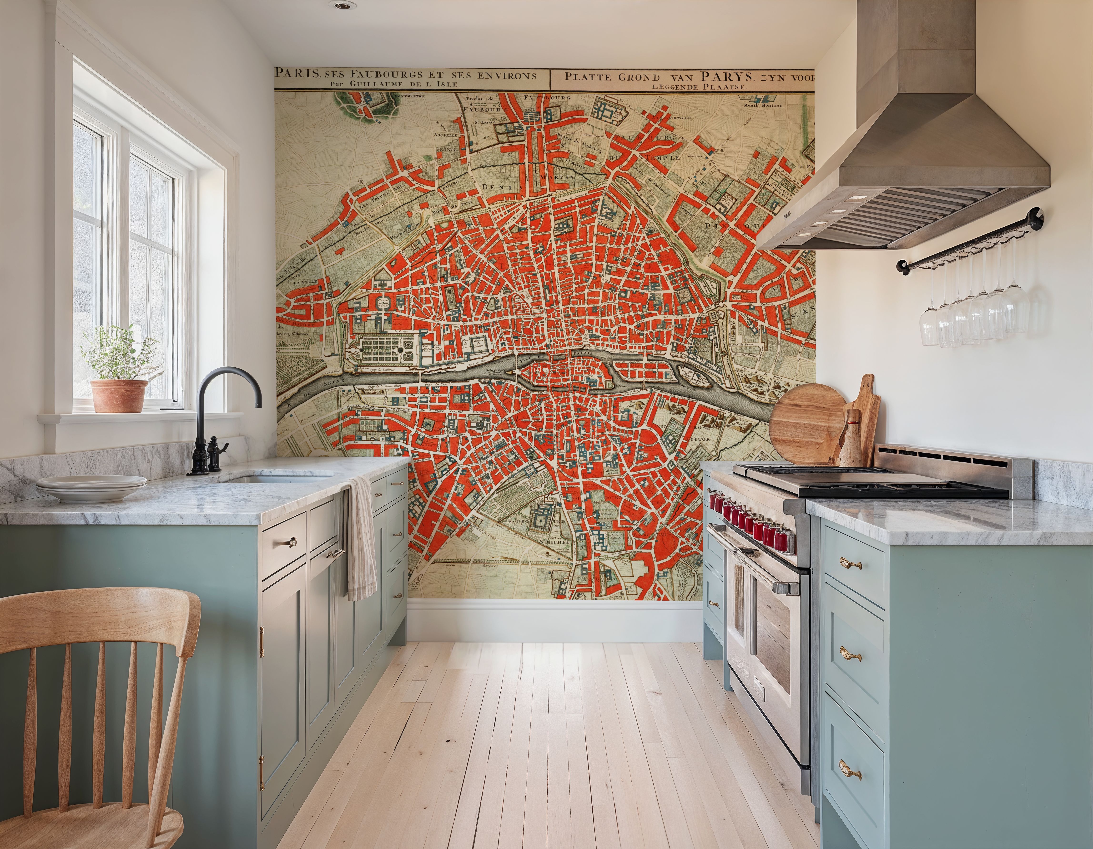 Paris Map 1700s