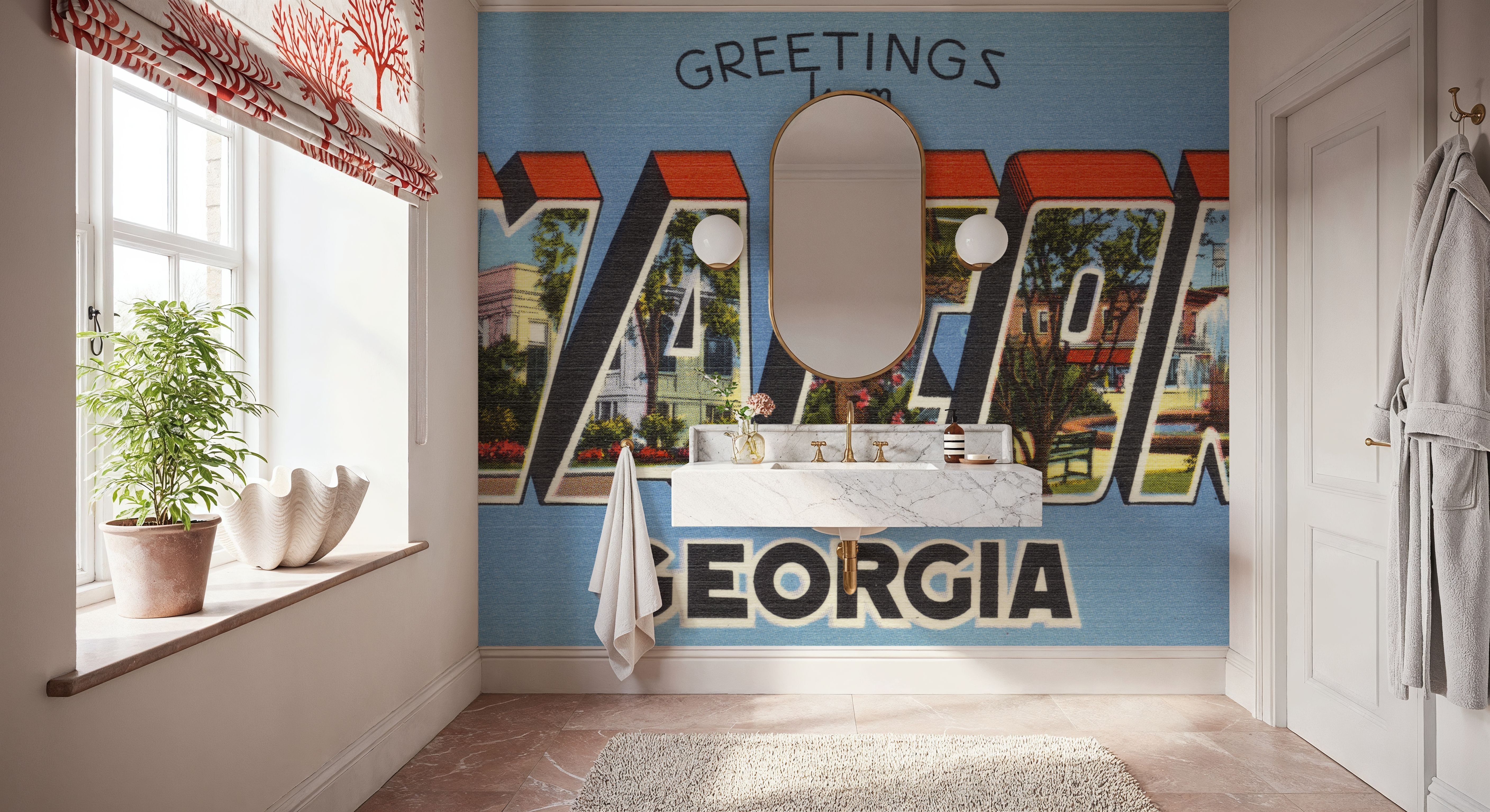Greetings from Macon - Screenprint Postcard