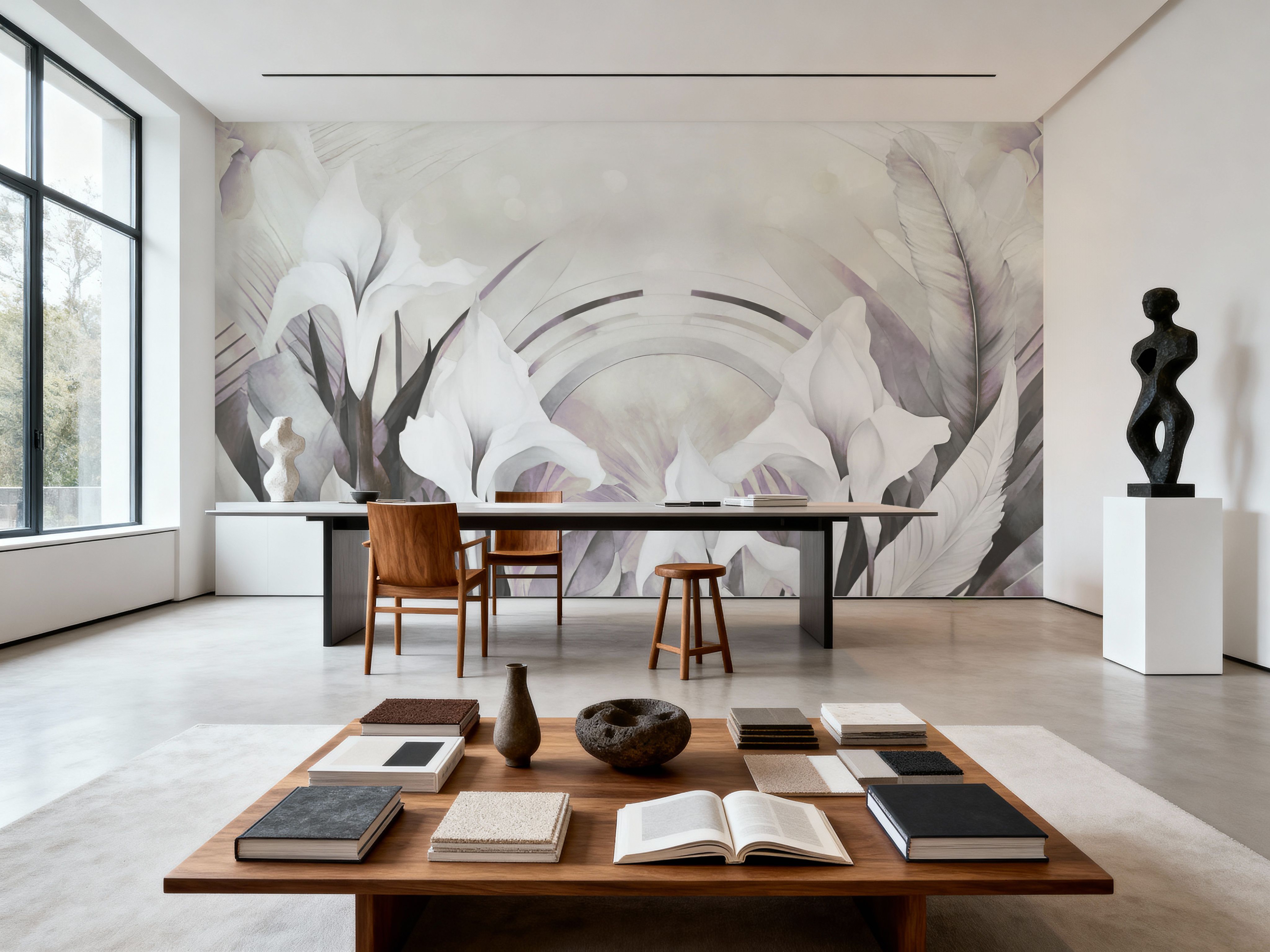 Irises and Feathers Smoke