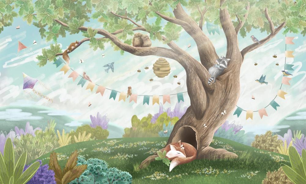 Oak Hill Slumber, Spring Green
