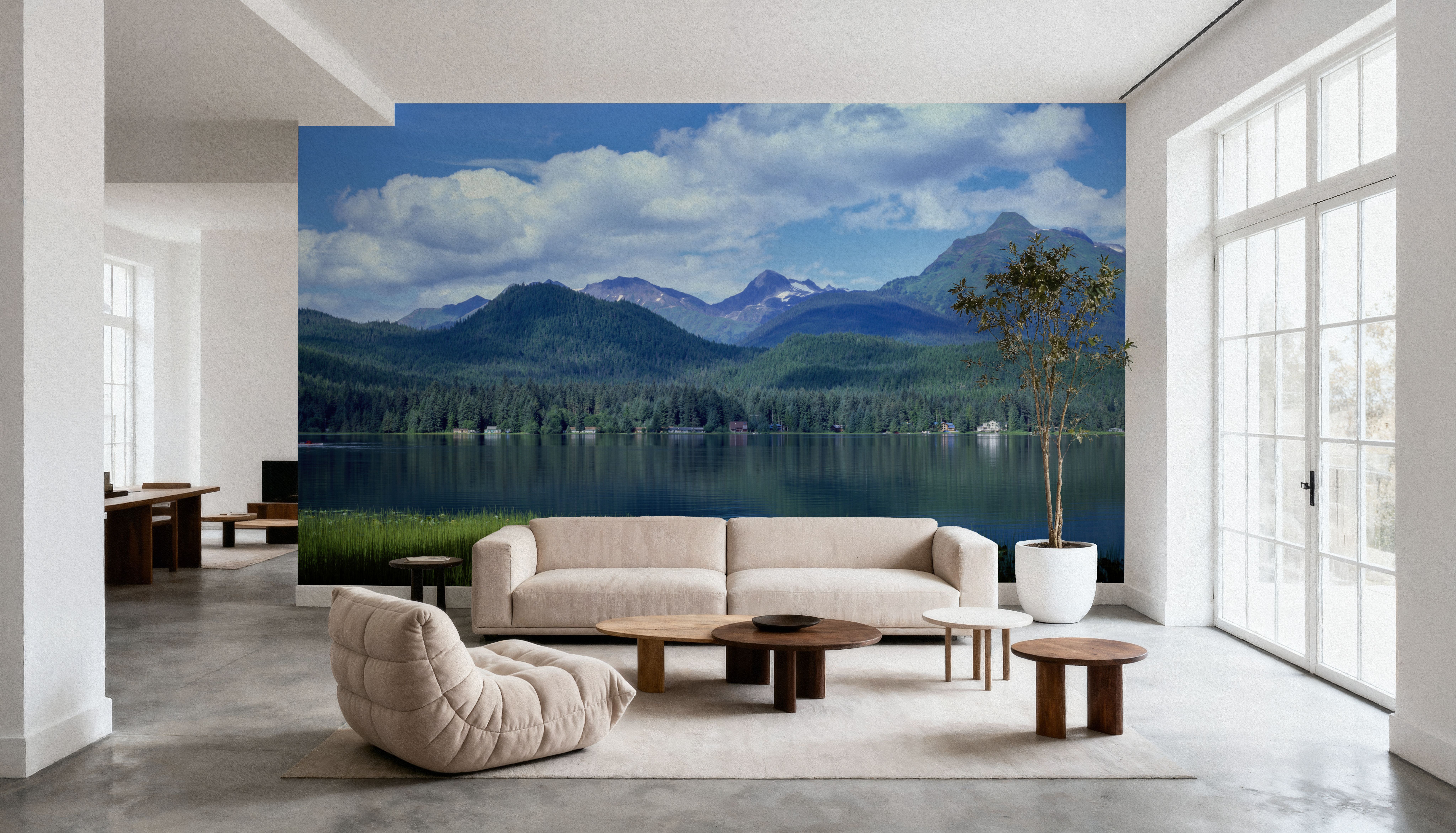 Crystalline Alpine Mirror, Tapet