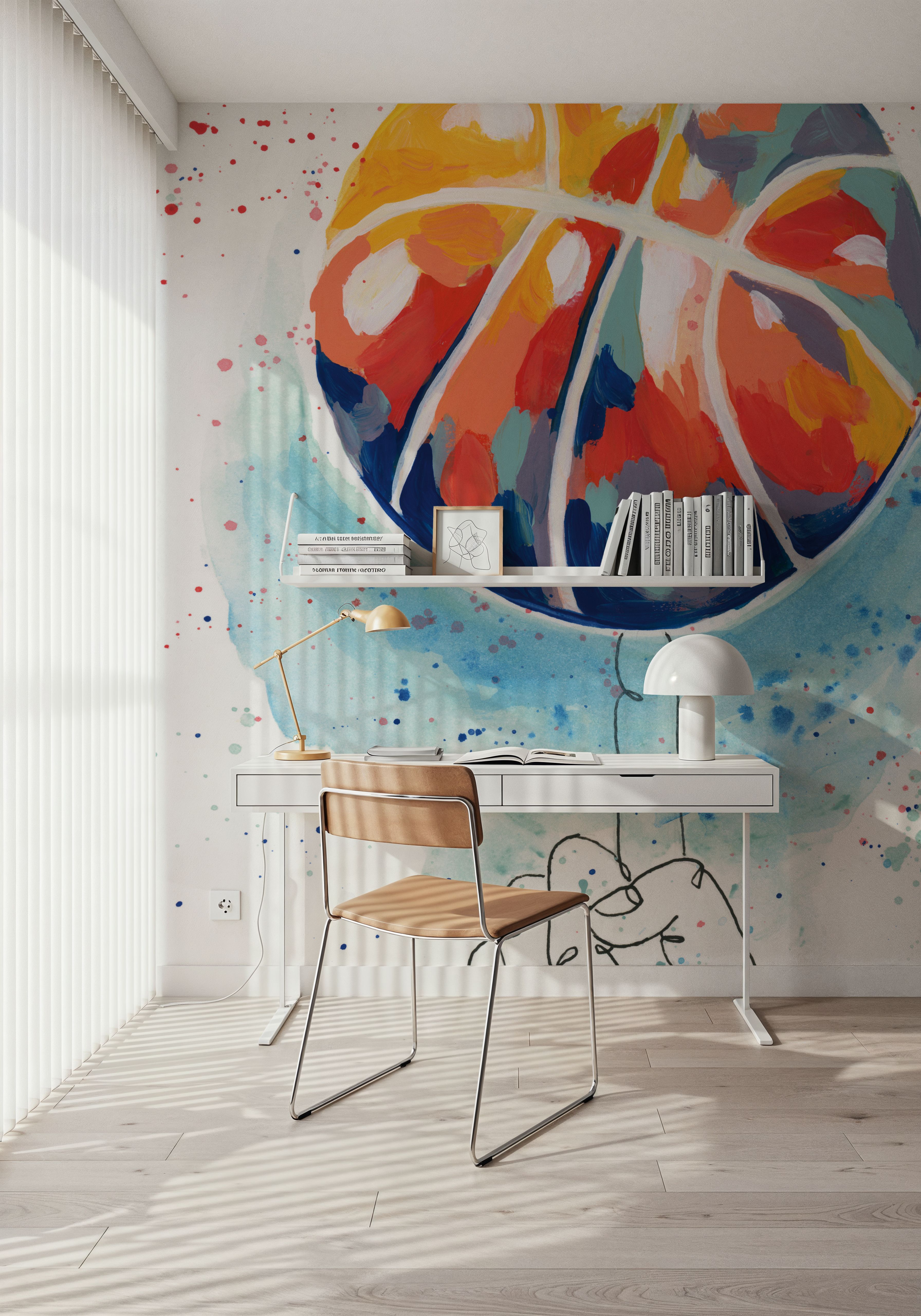 Abstract Basketball Trick