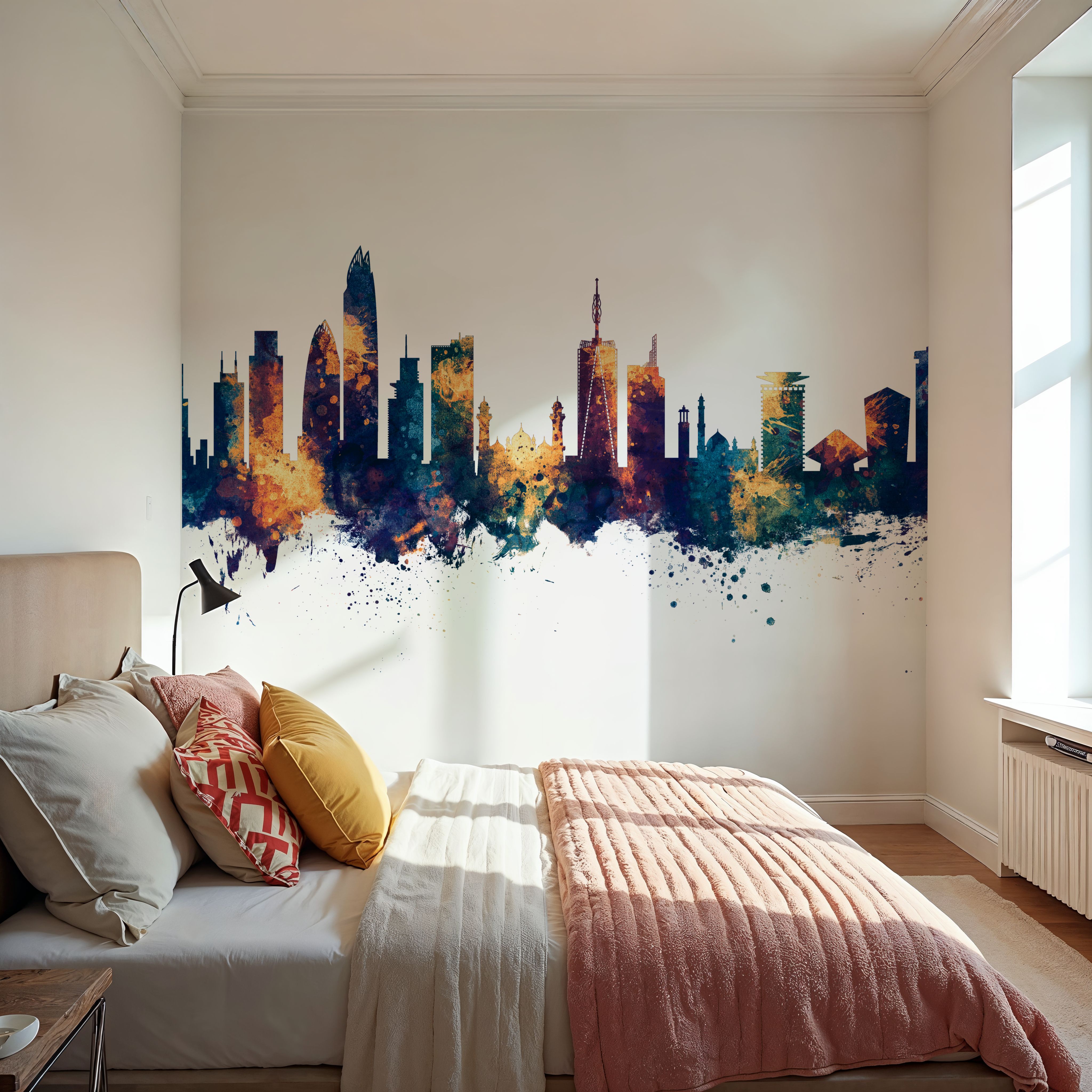 Nairobi Kenya Skyline Blue & Bronze