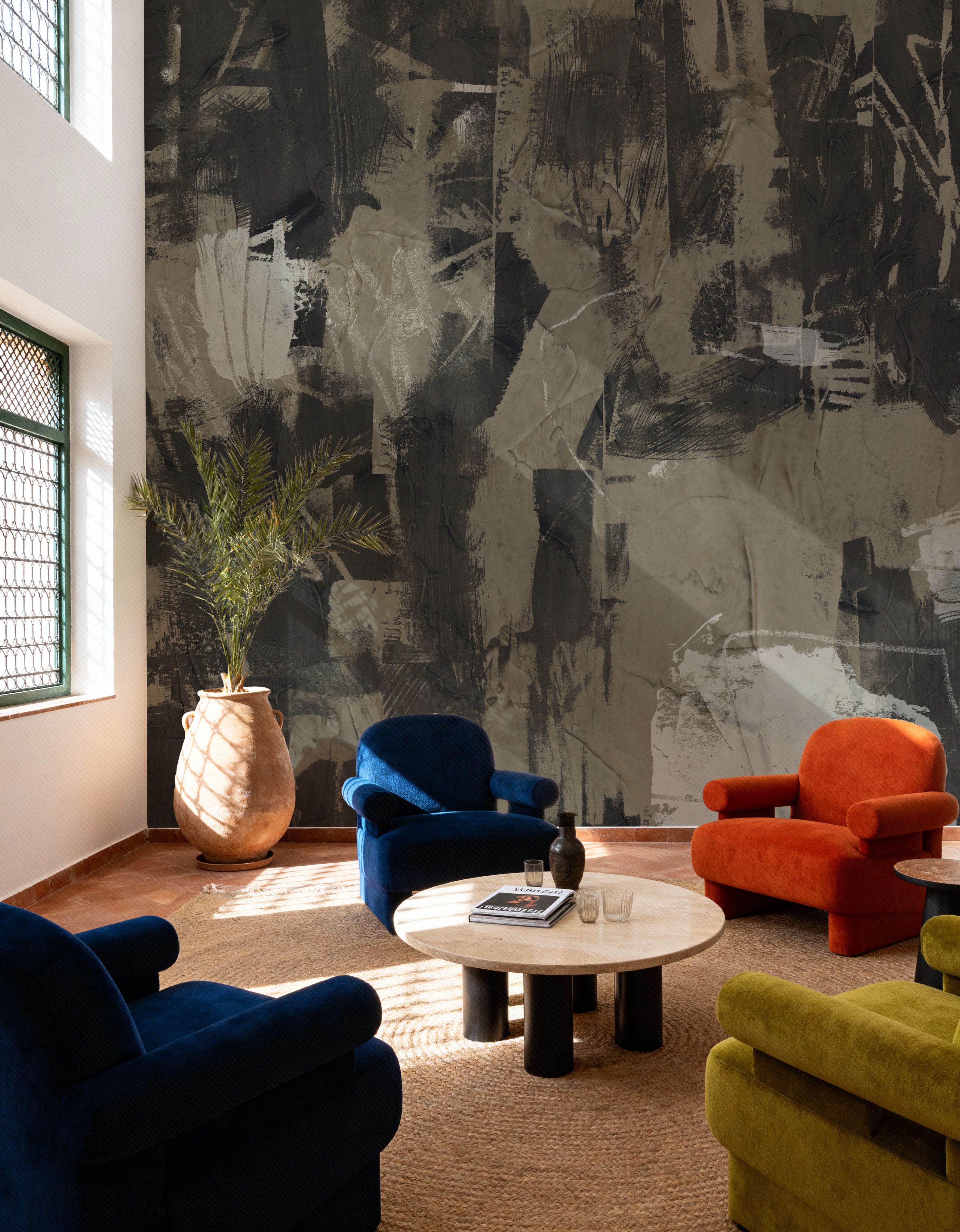 Plaster and Ebony I