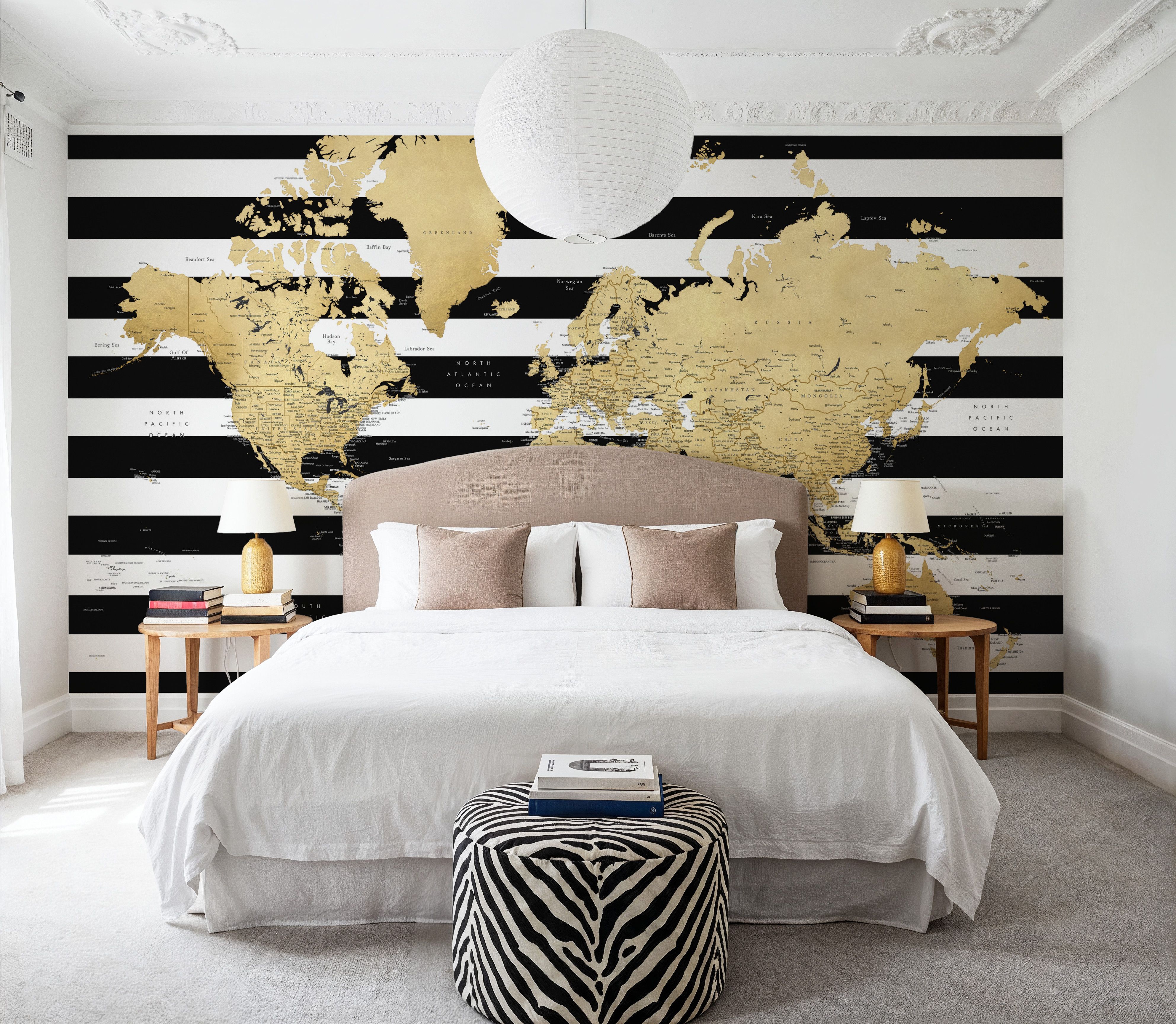 World Map Cities - Harper