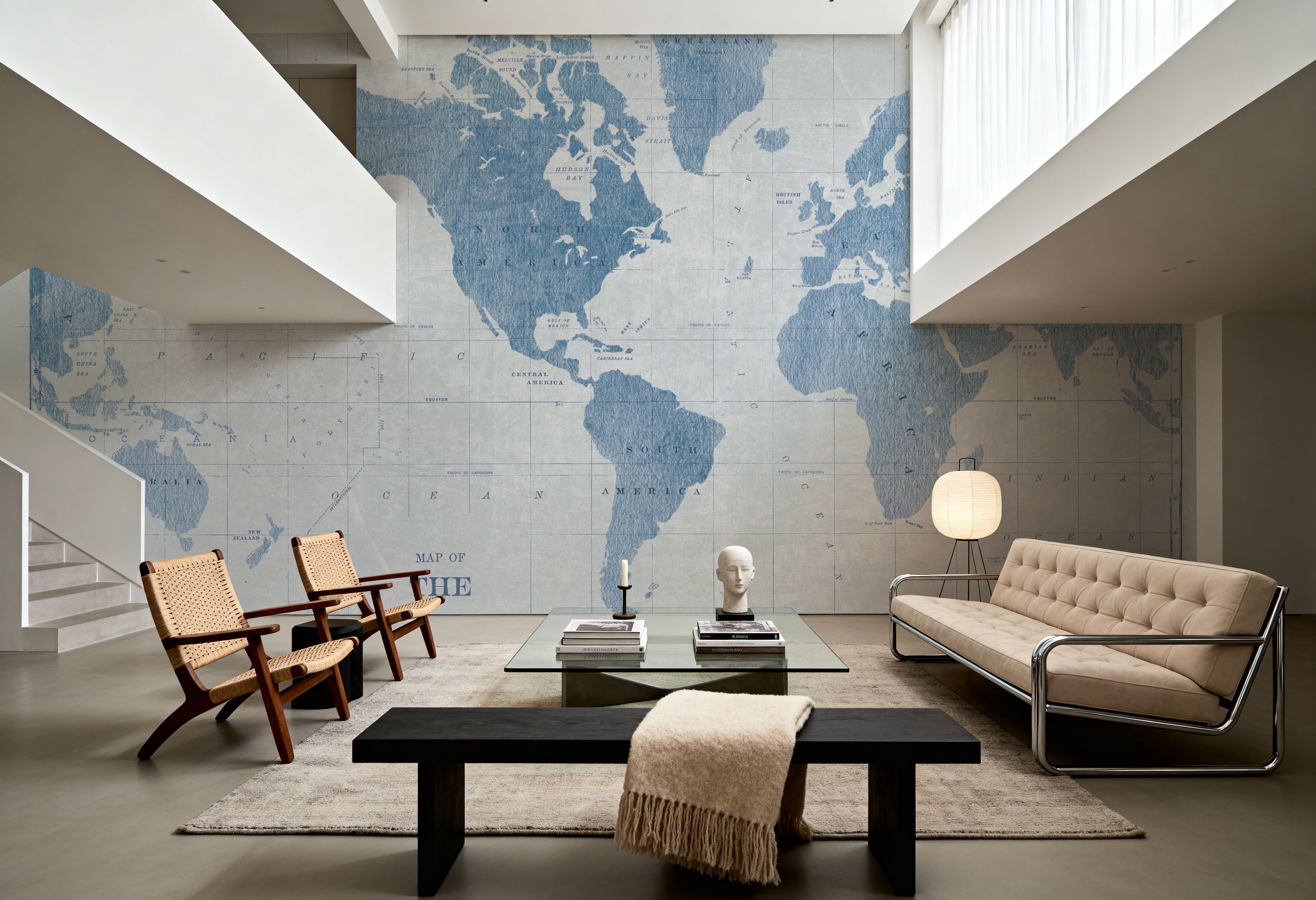 Blueprint World Map, Wallpaper