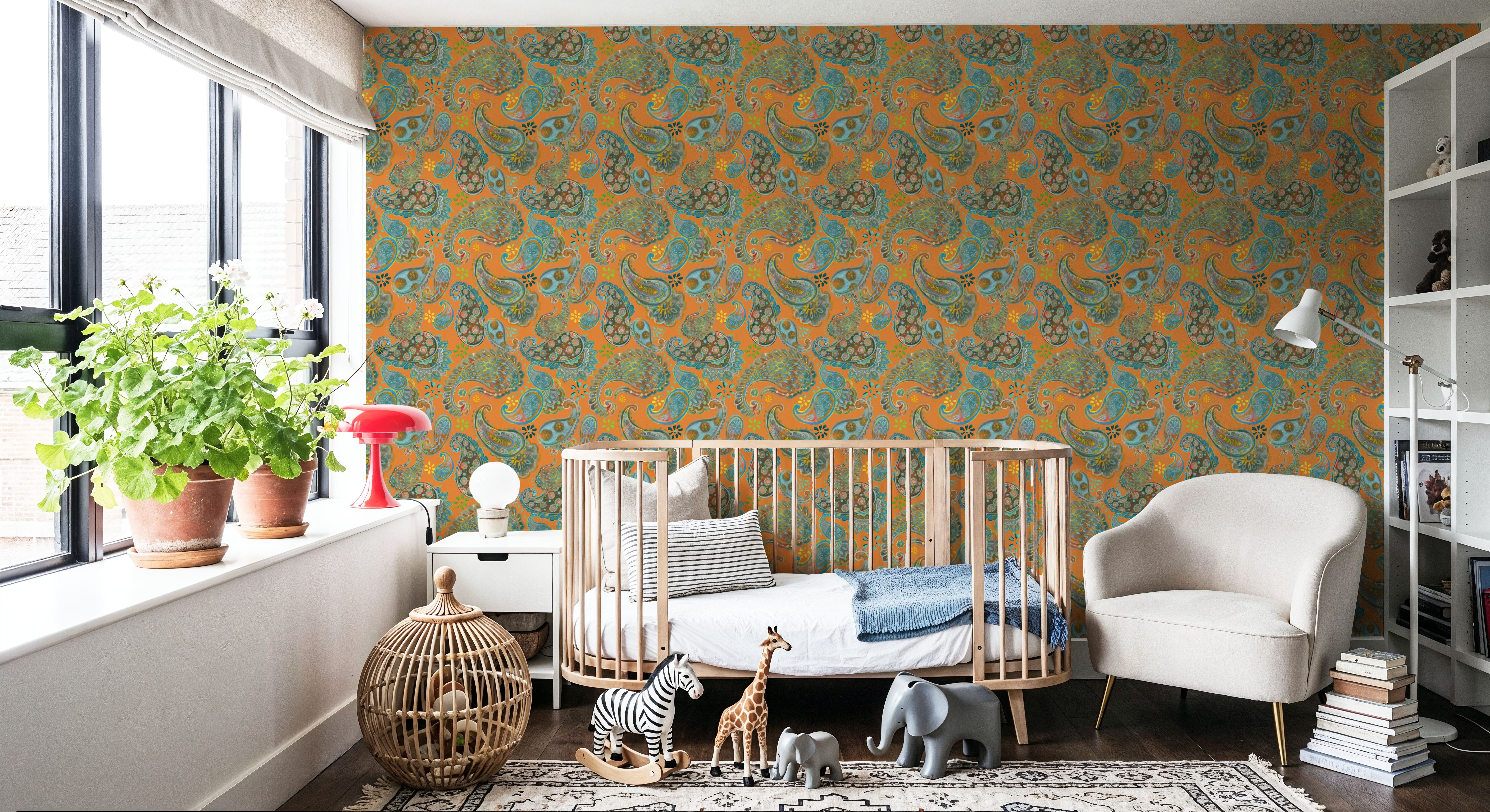 Big on Paisley Orange