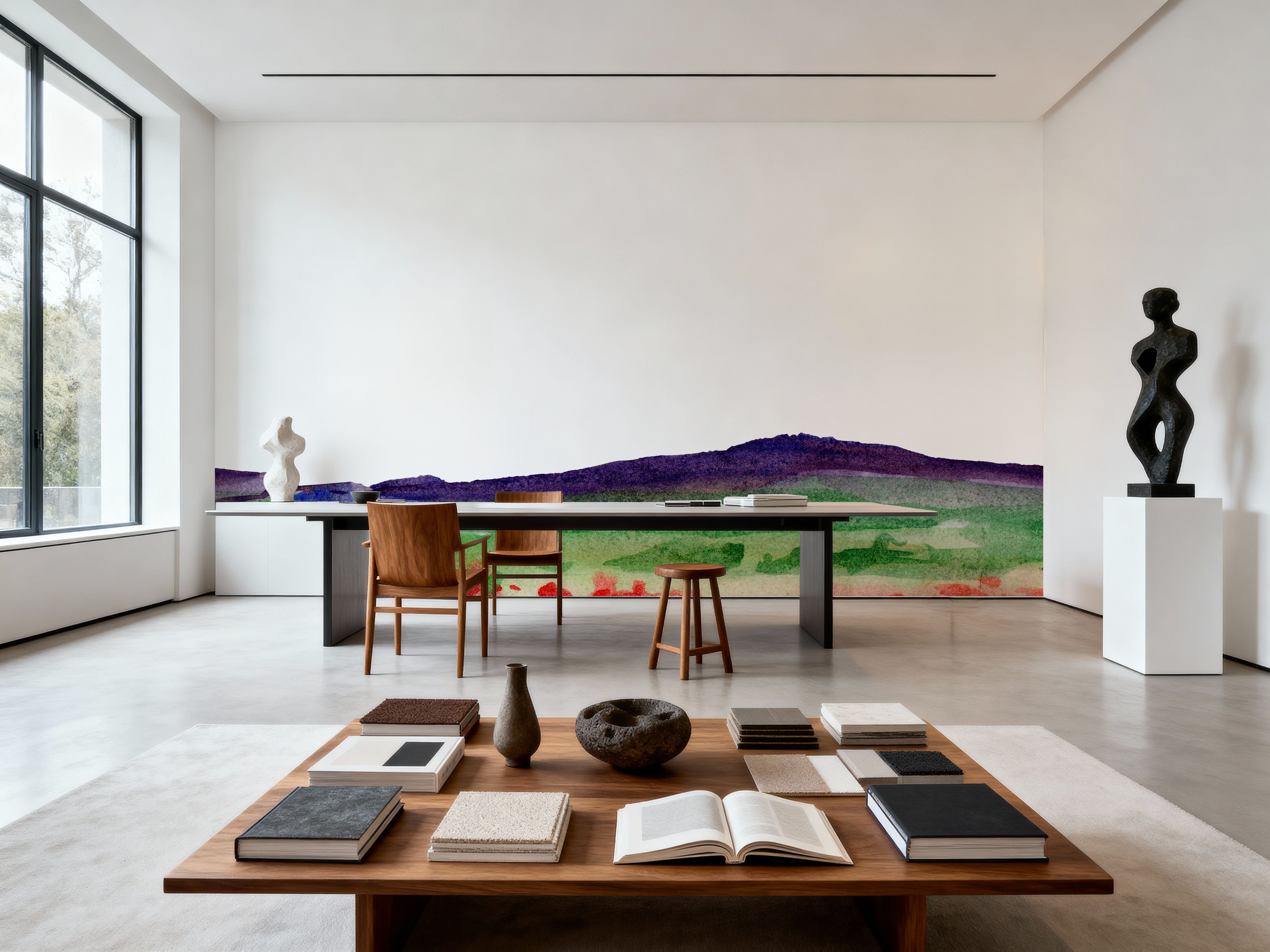 Purple Hill Landscape, Wallpaper