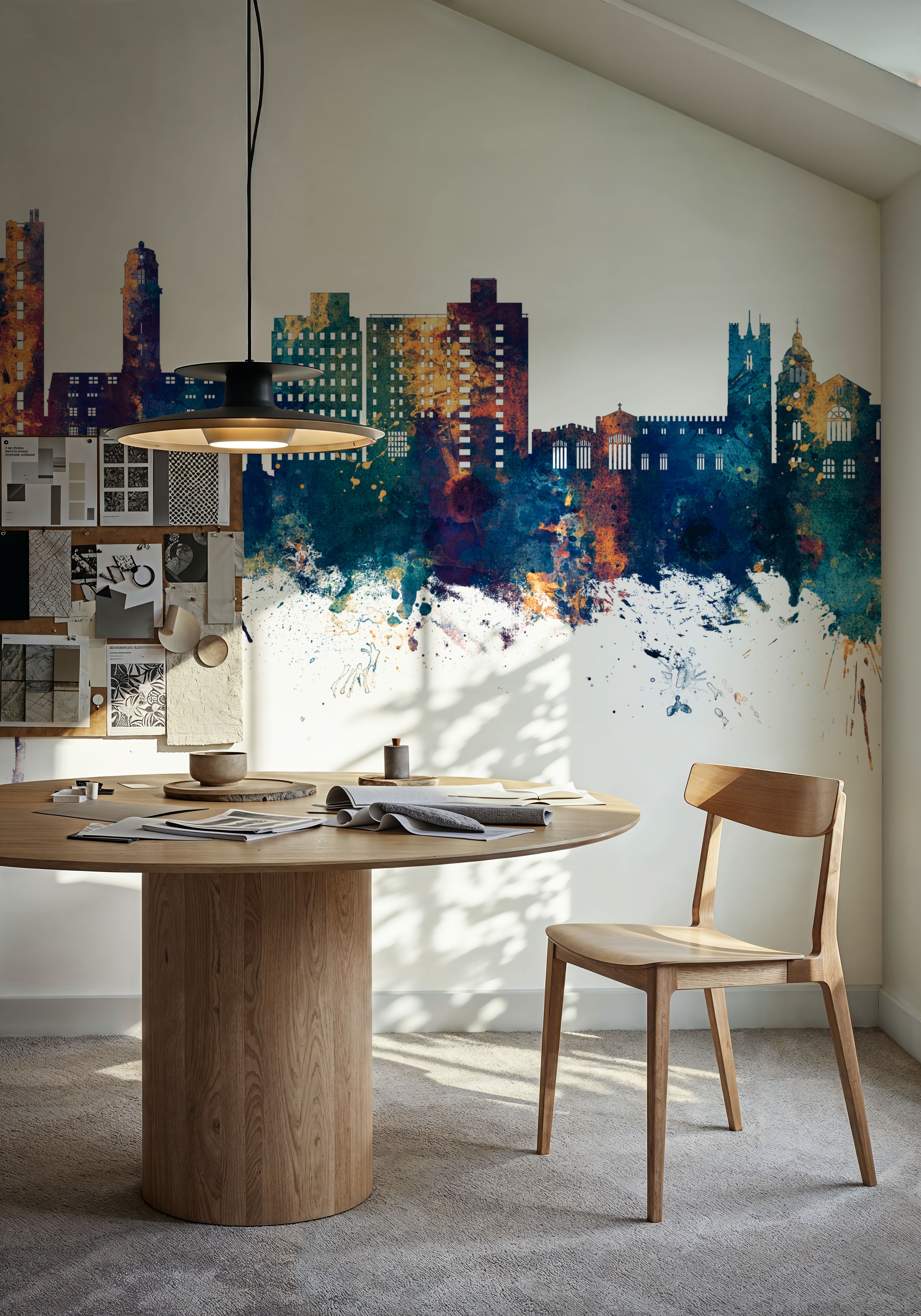 Luton England Skyline Blue & Bronze