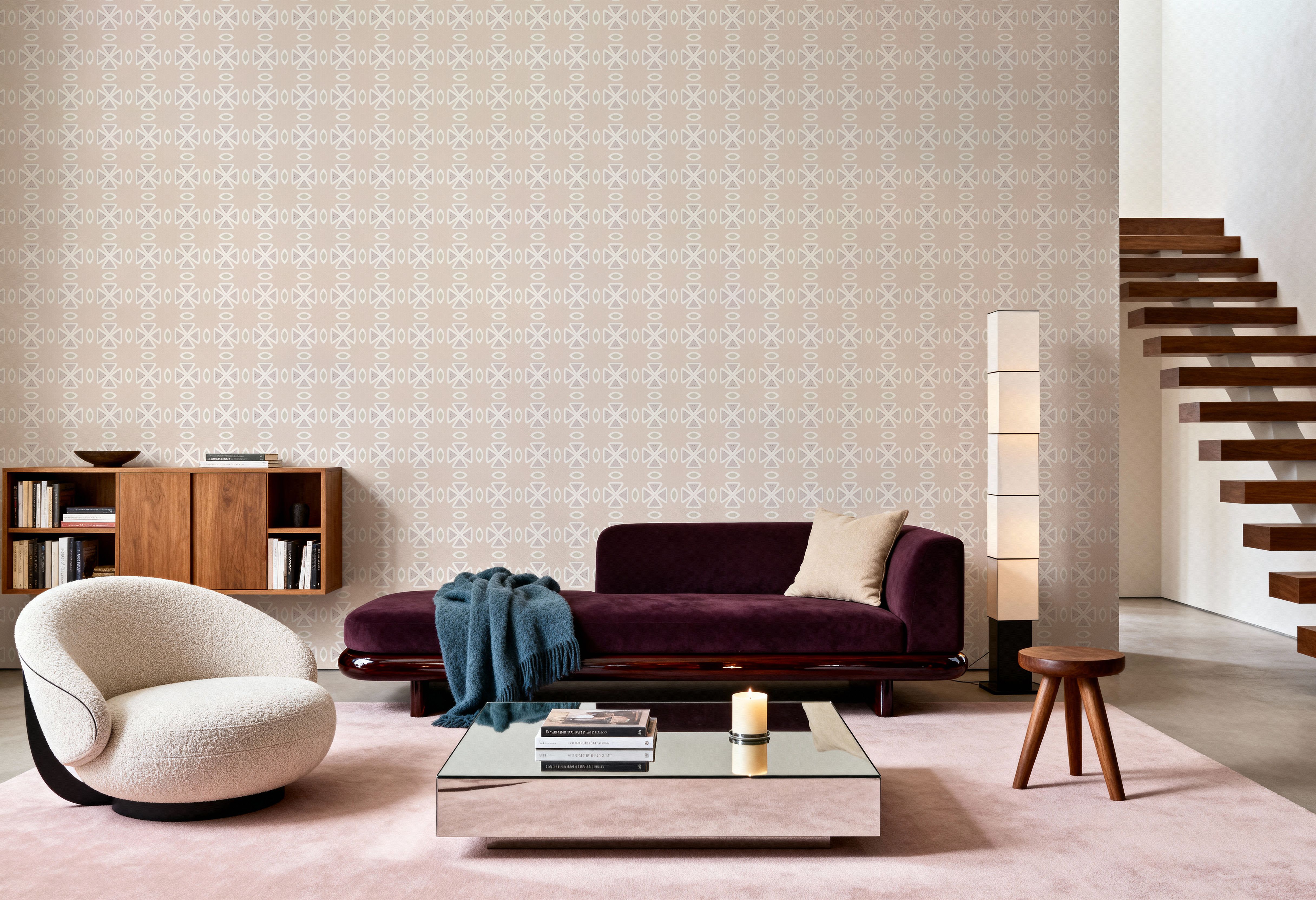 Zelij Reverse Stars, Wallpaper