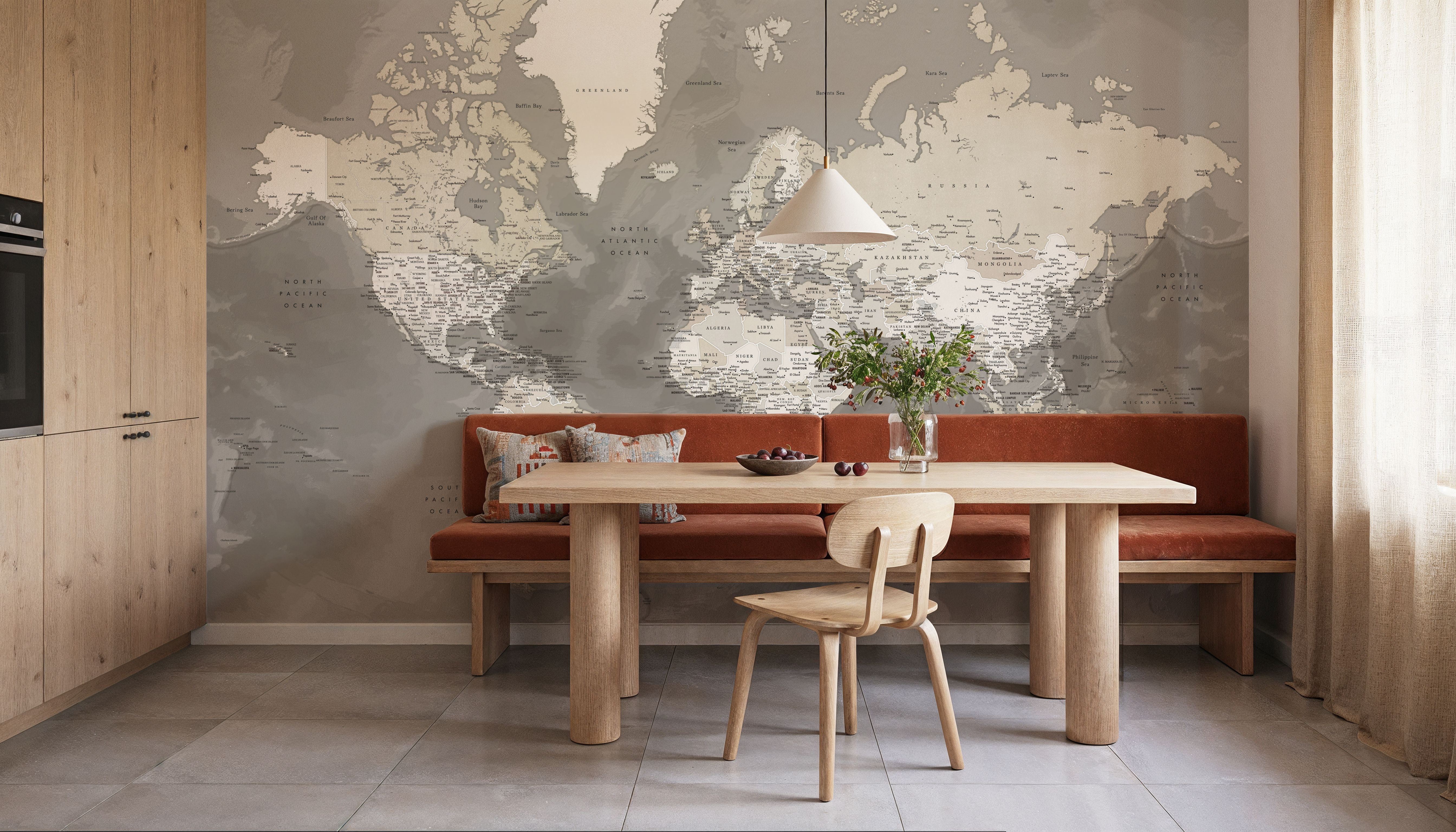 World Map Cities - Davey