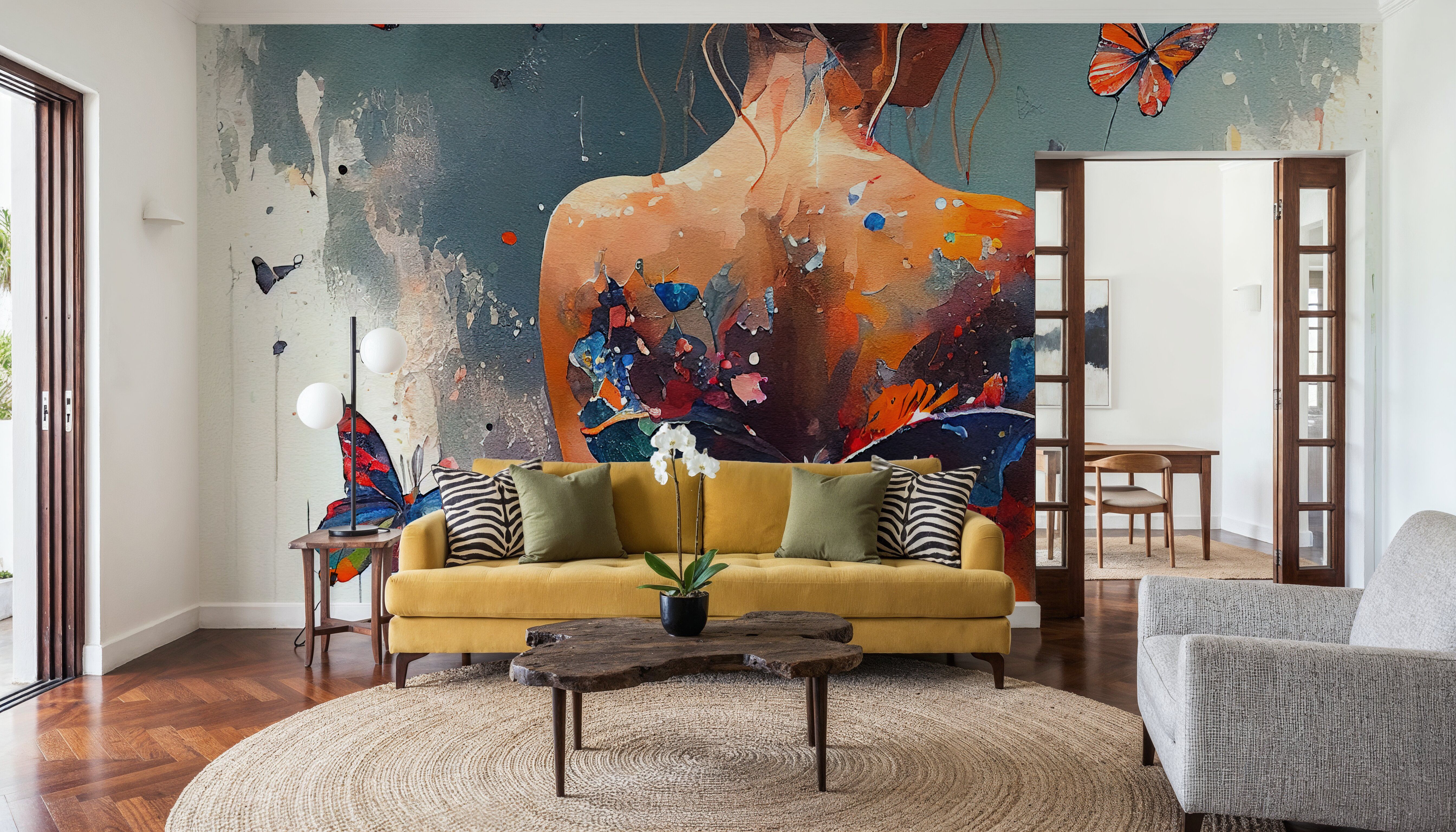 Powerful Butterflies Blue