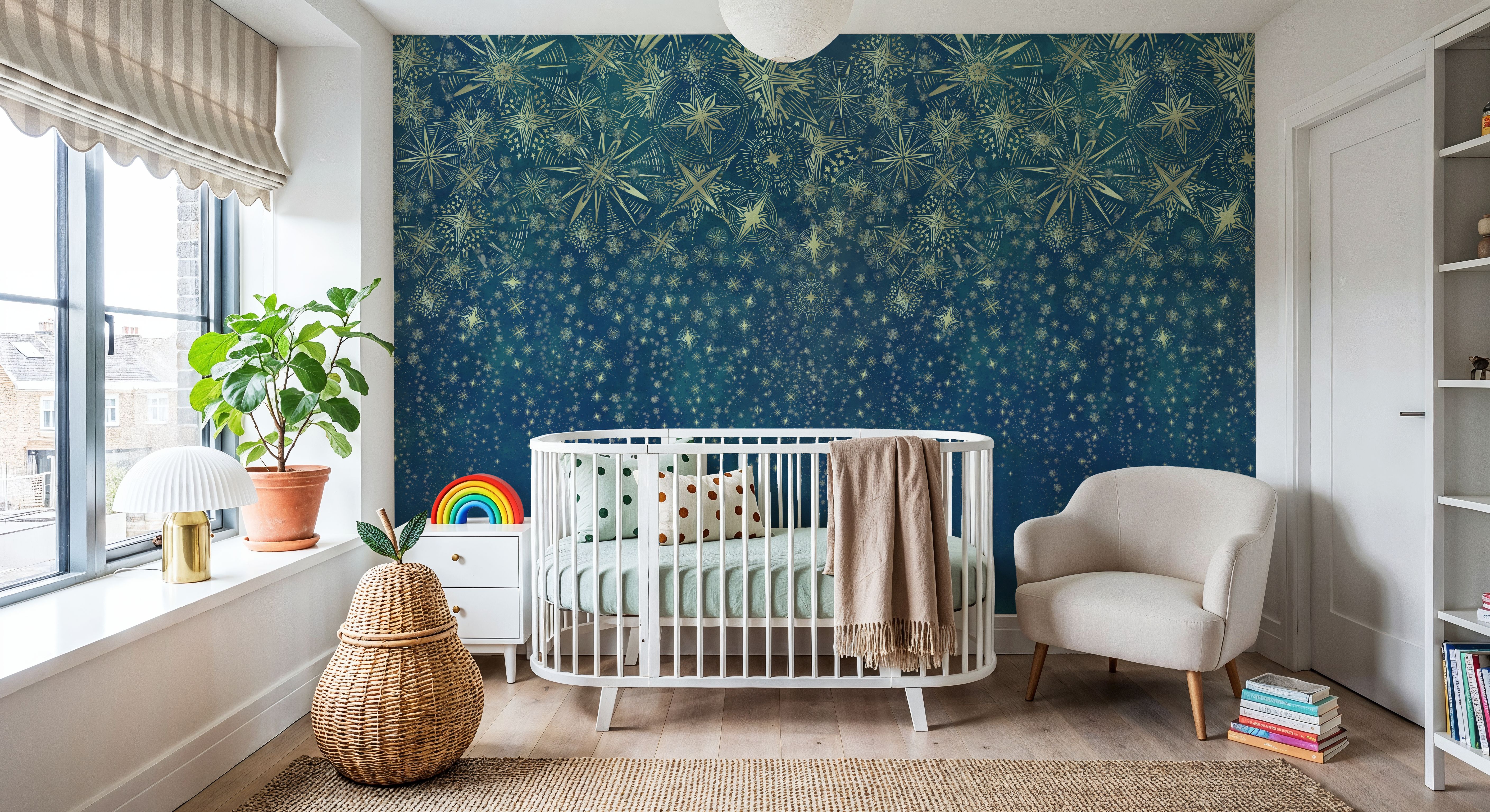 Celestial Dreams Turquoise, Wallpaper