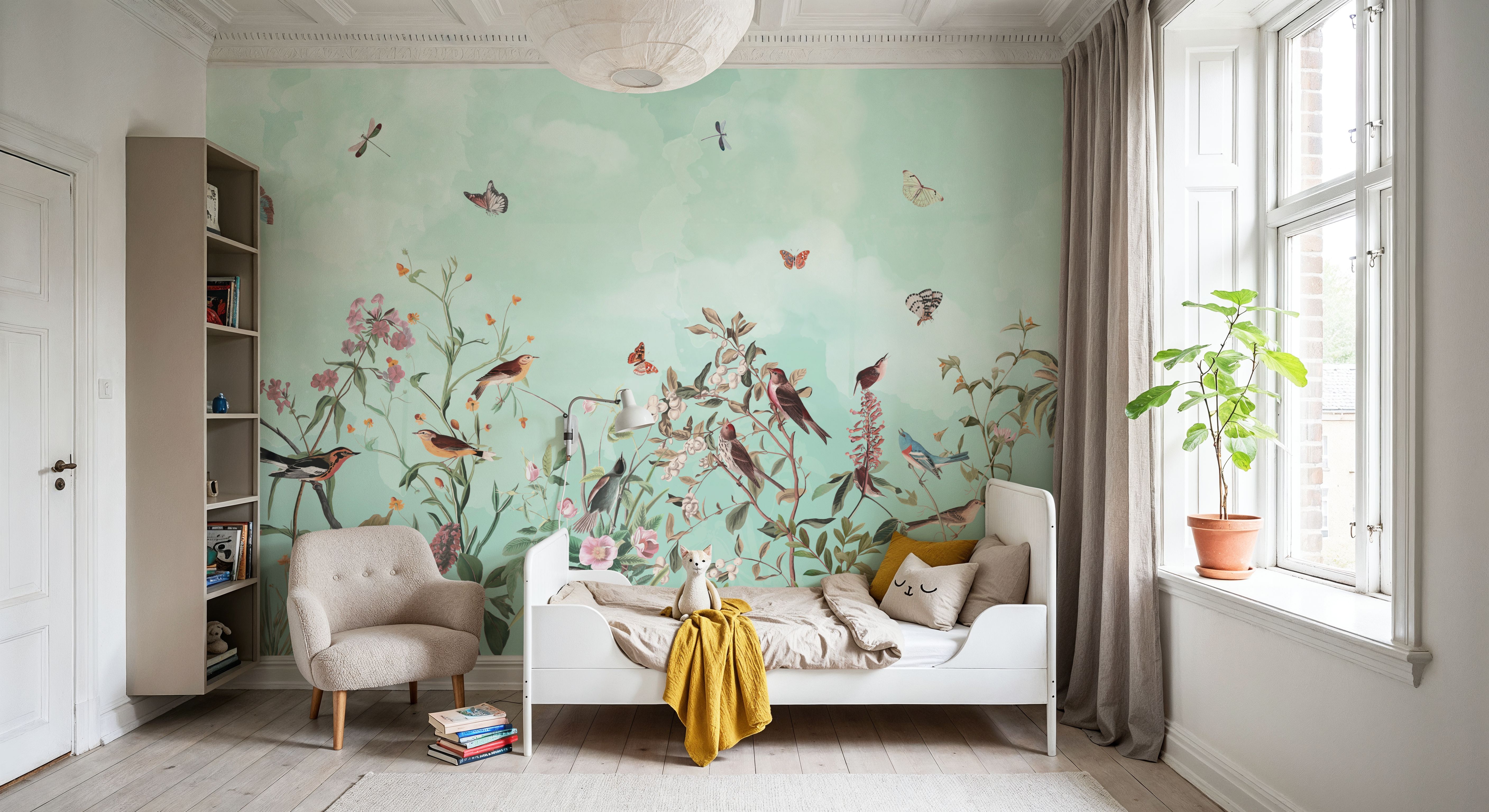 Take me to the Garden Turquoise, Papier peint