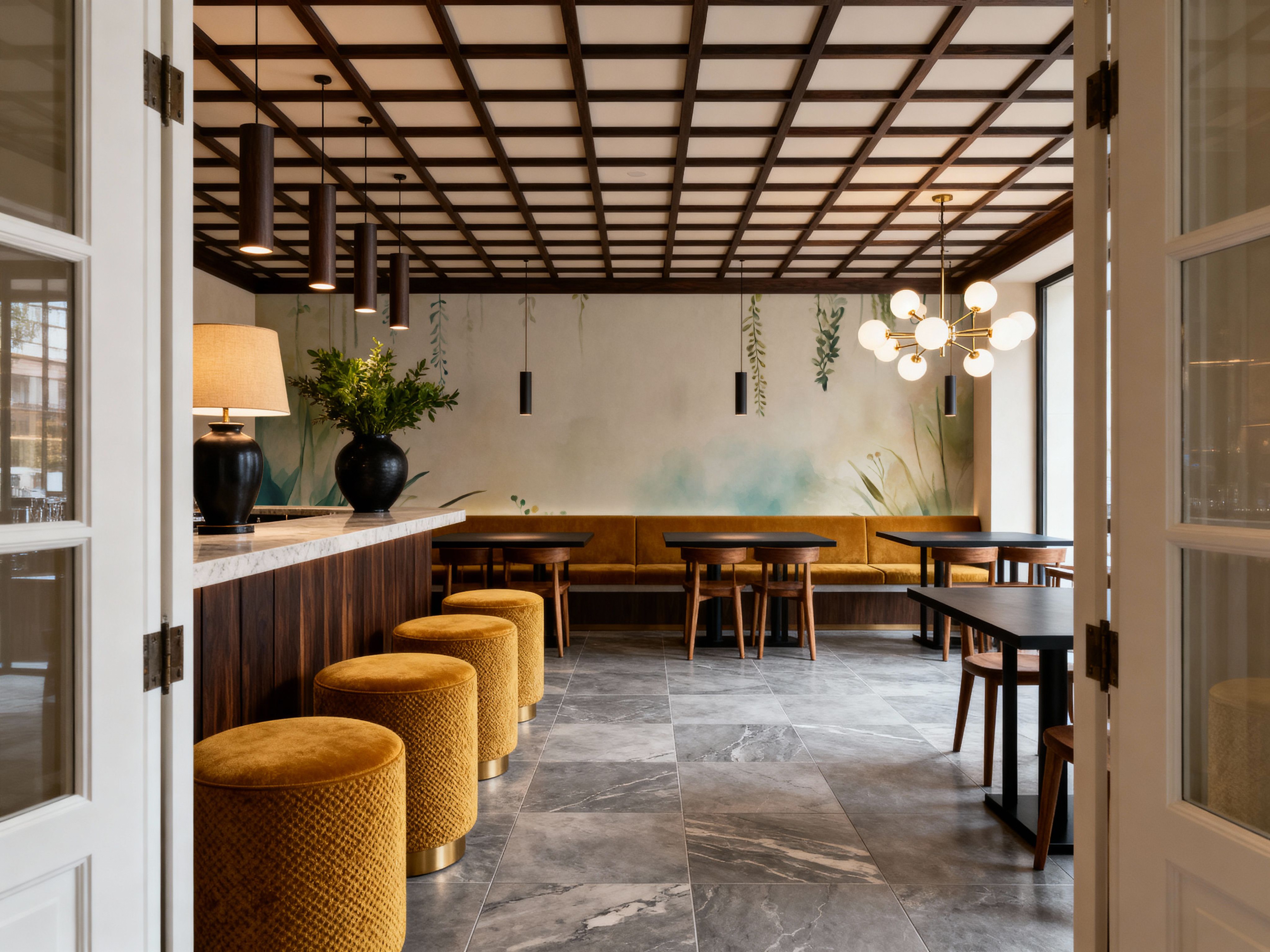 Painterly Hanging Gardens Bright