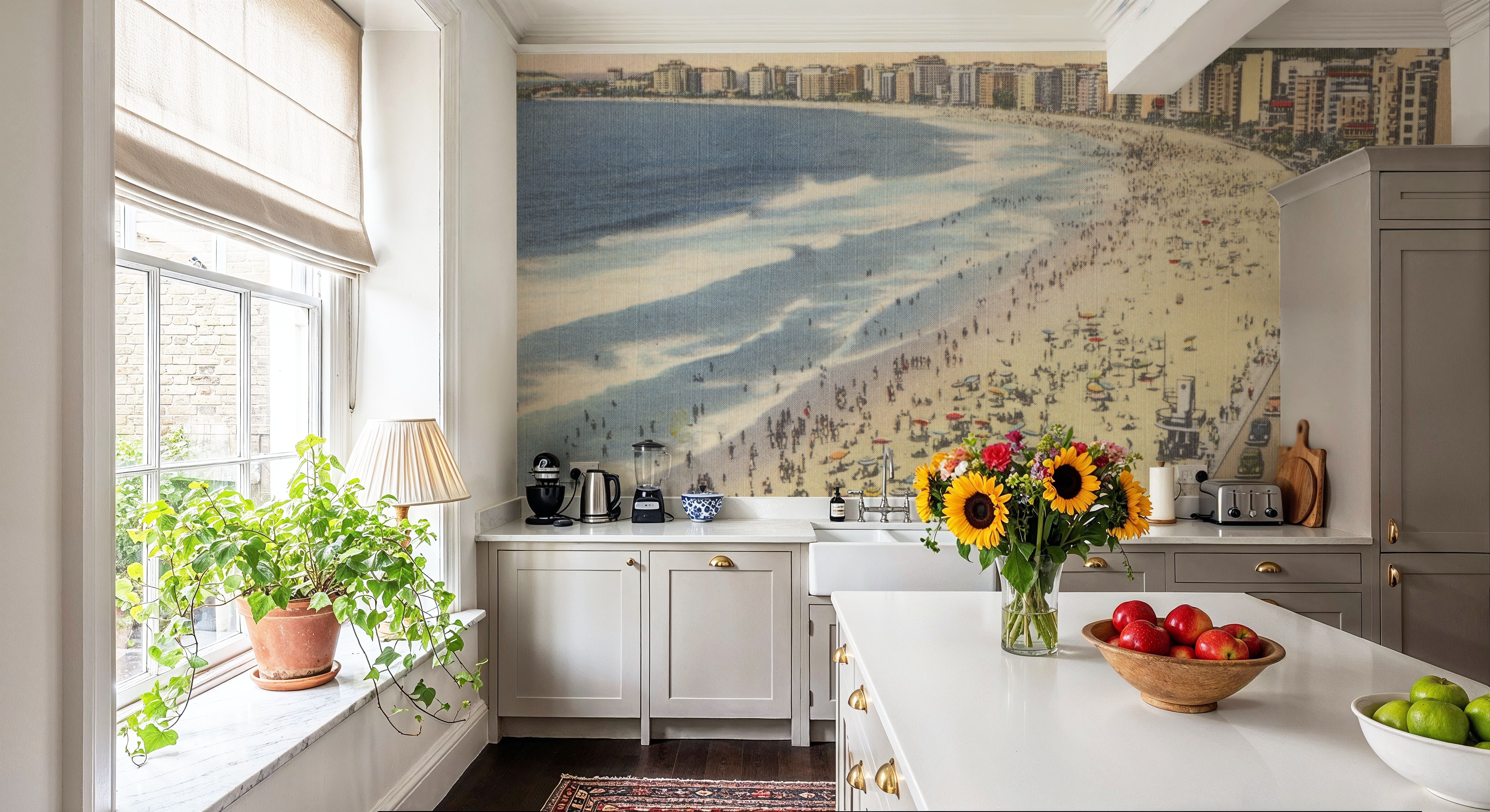 Greetings from Copacabana - Screenprint Postcard, Papel pintado