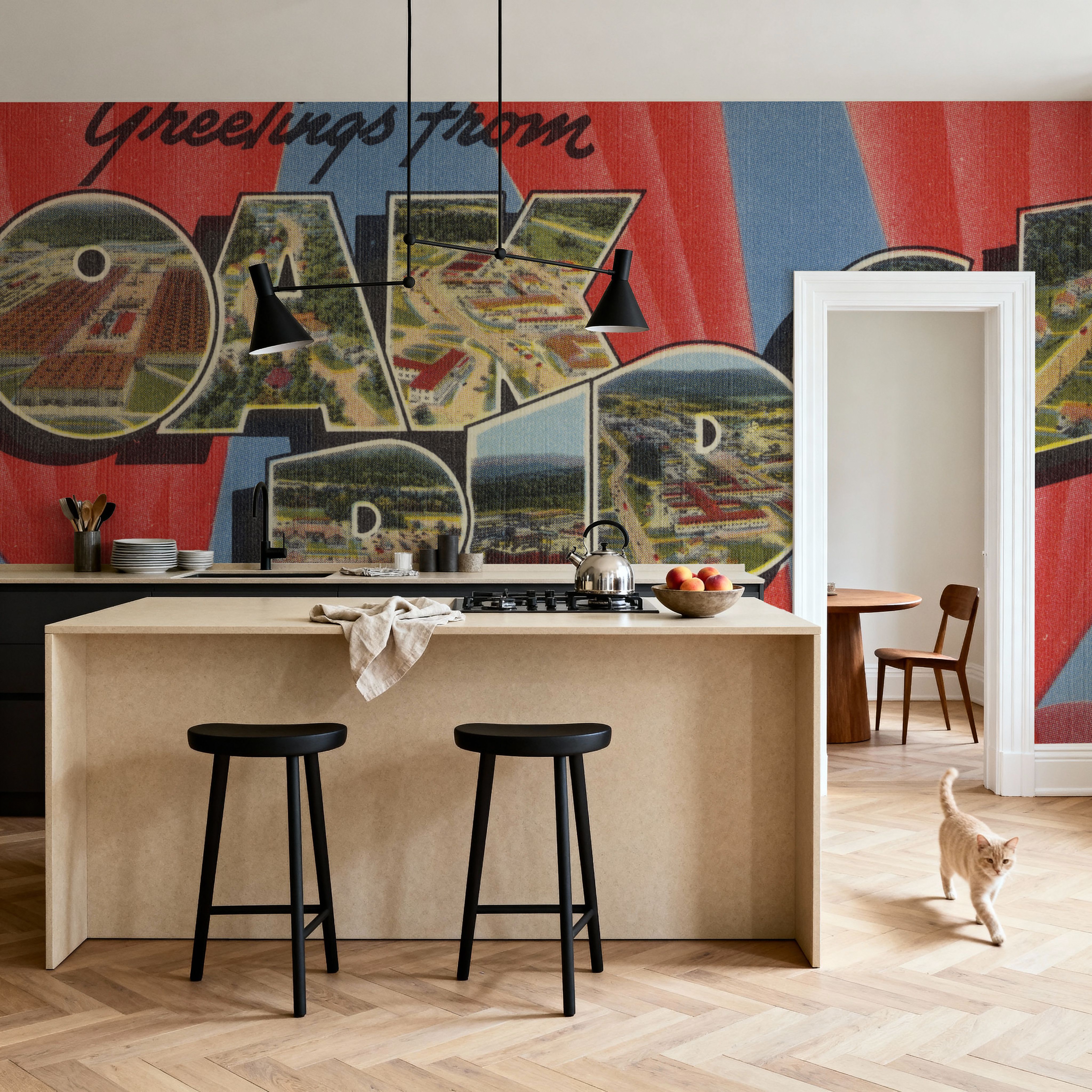 Greetings from Oak Ridge - Screenprint Postcard