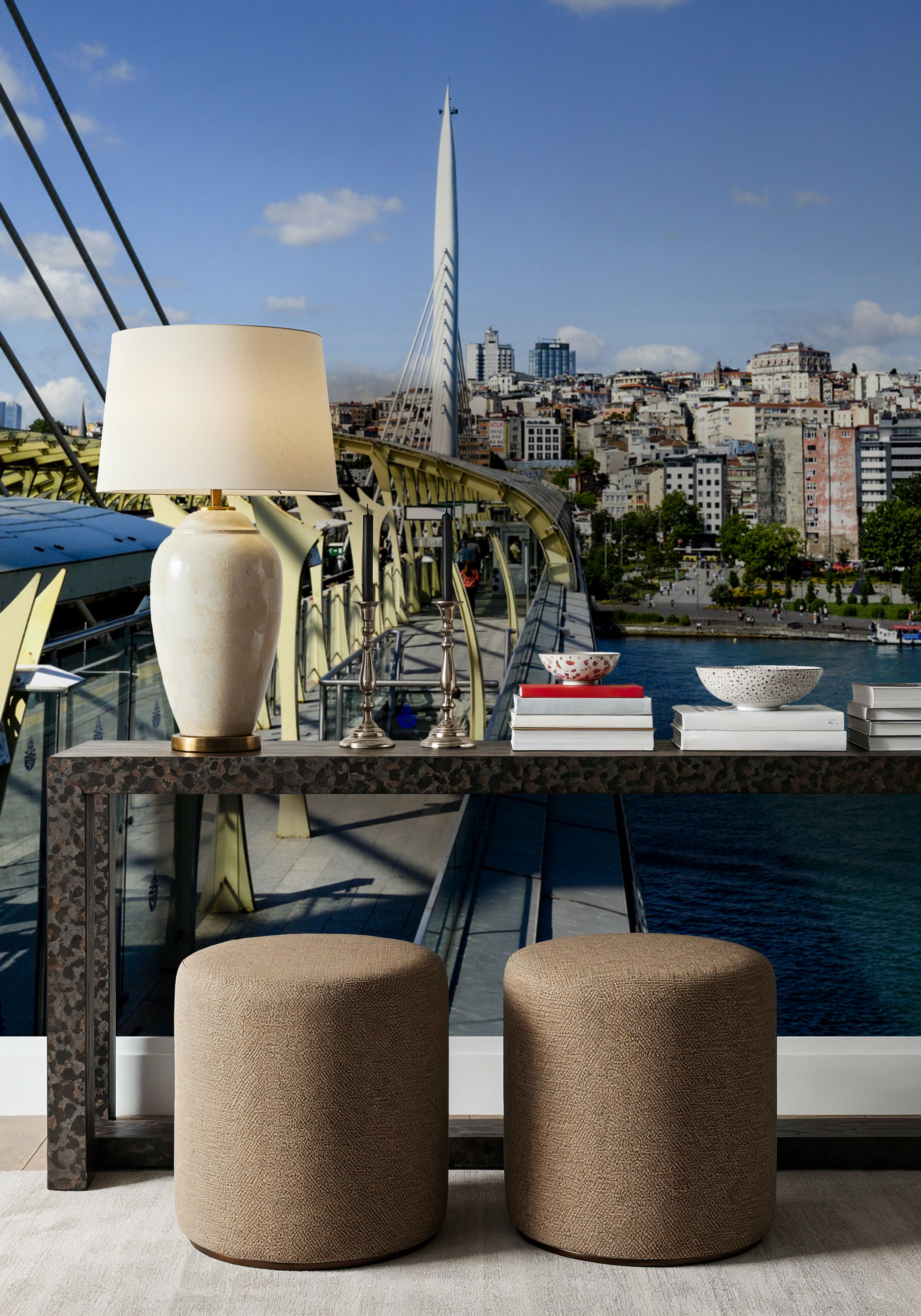 Urban Bridge Crossing