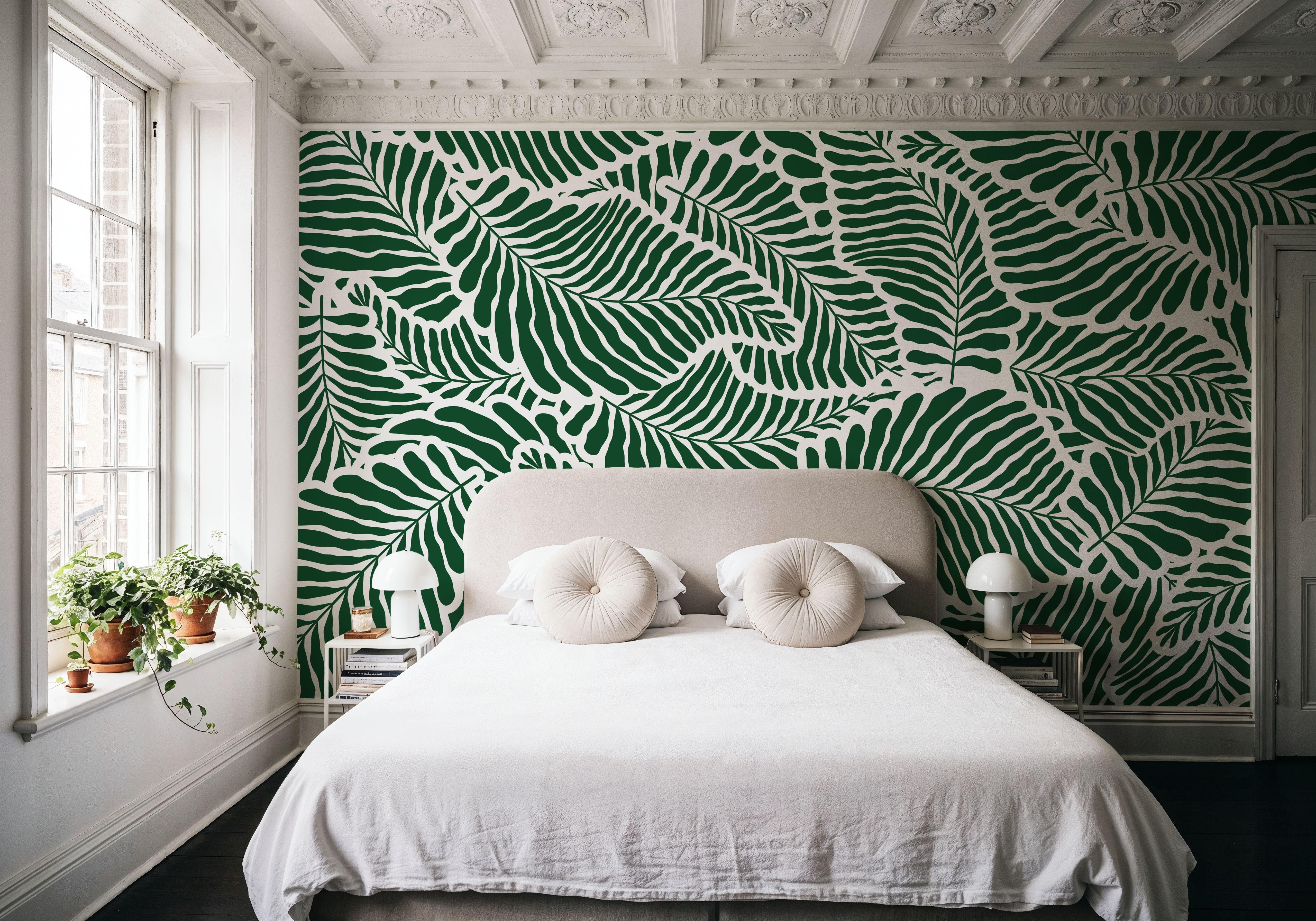 Fern Cut-Outs Pattern, Malachite Green