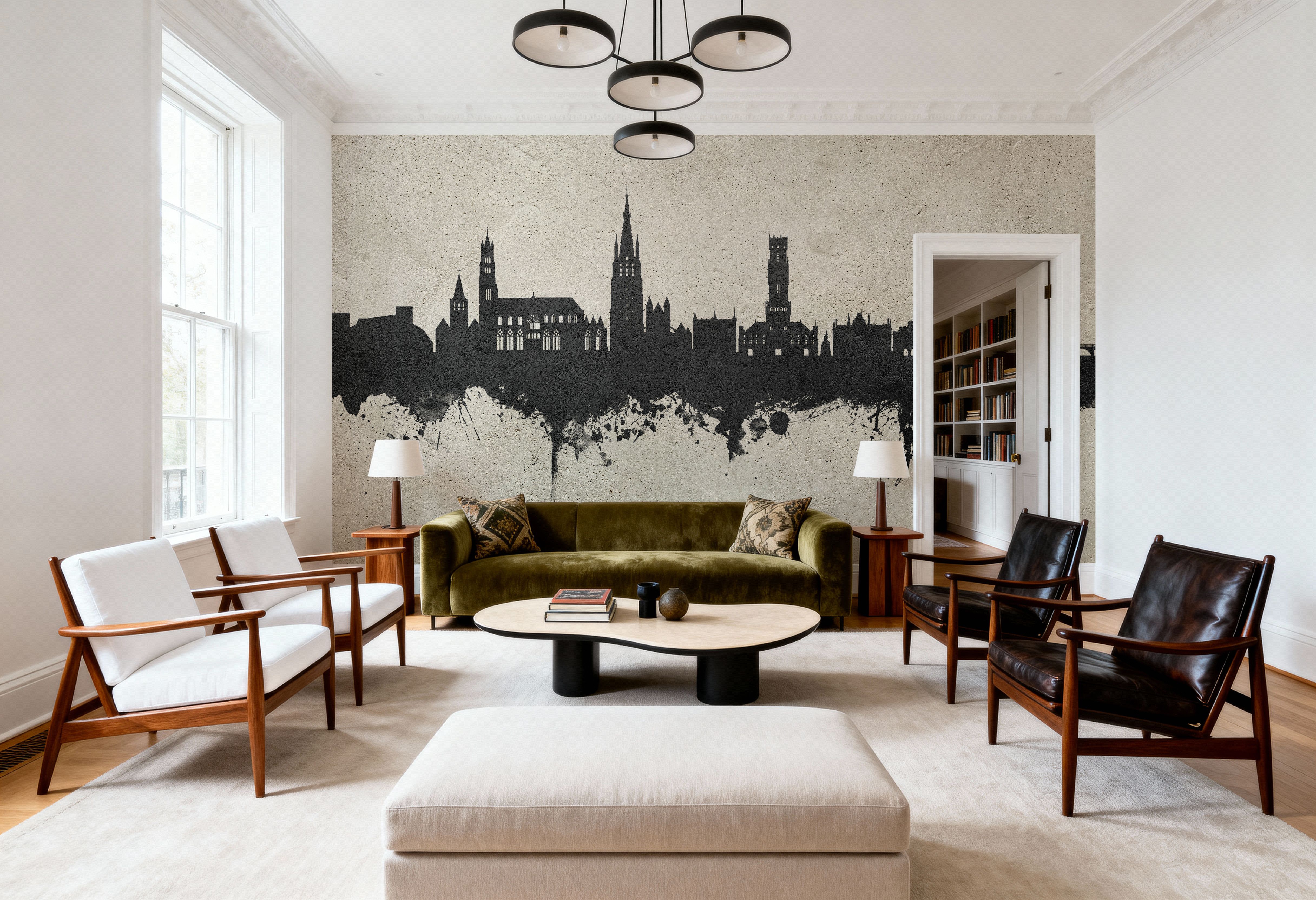 Bruges Belgium Skyline Concrete