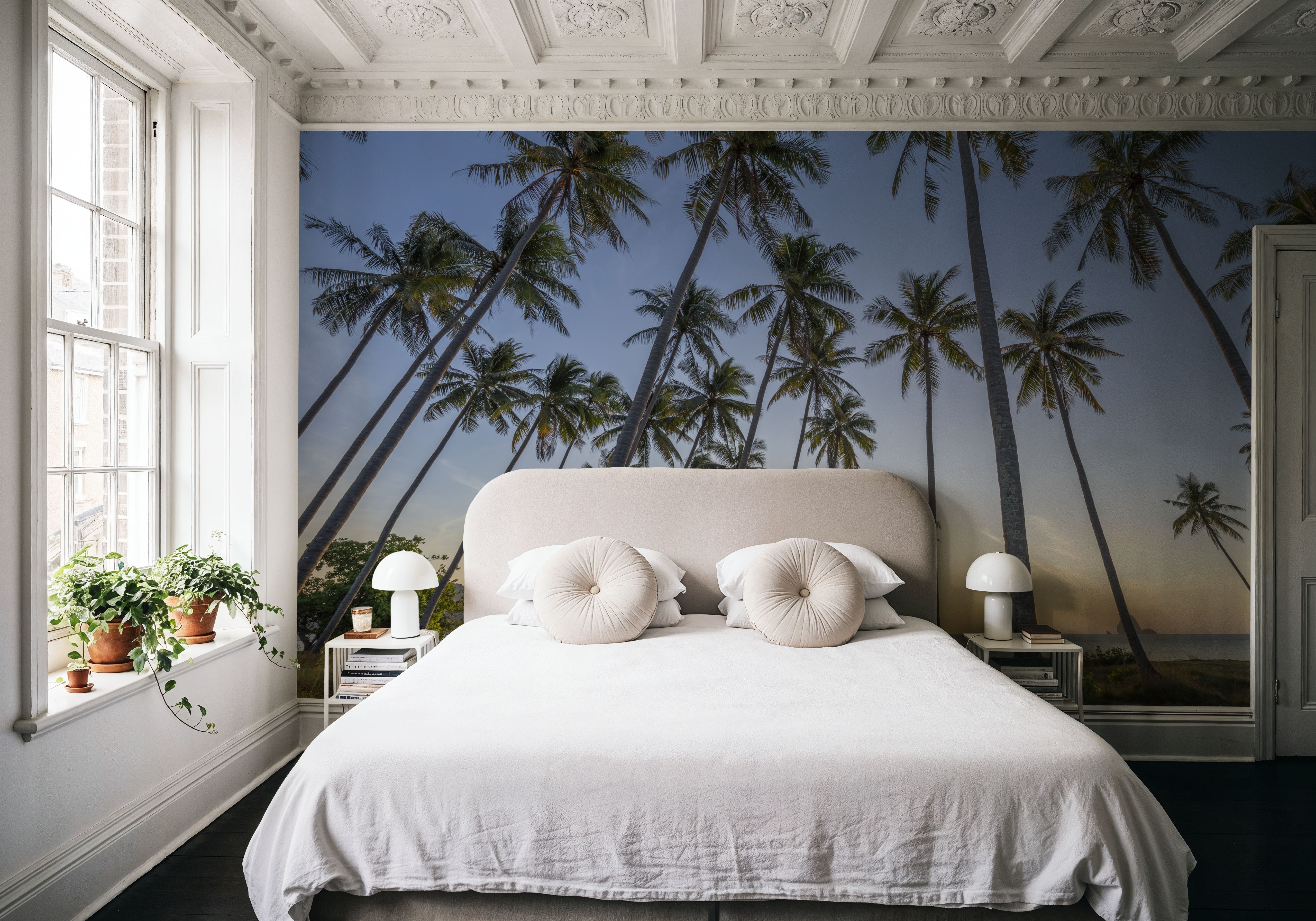 Golden Hour Palms, Wallpaper