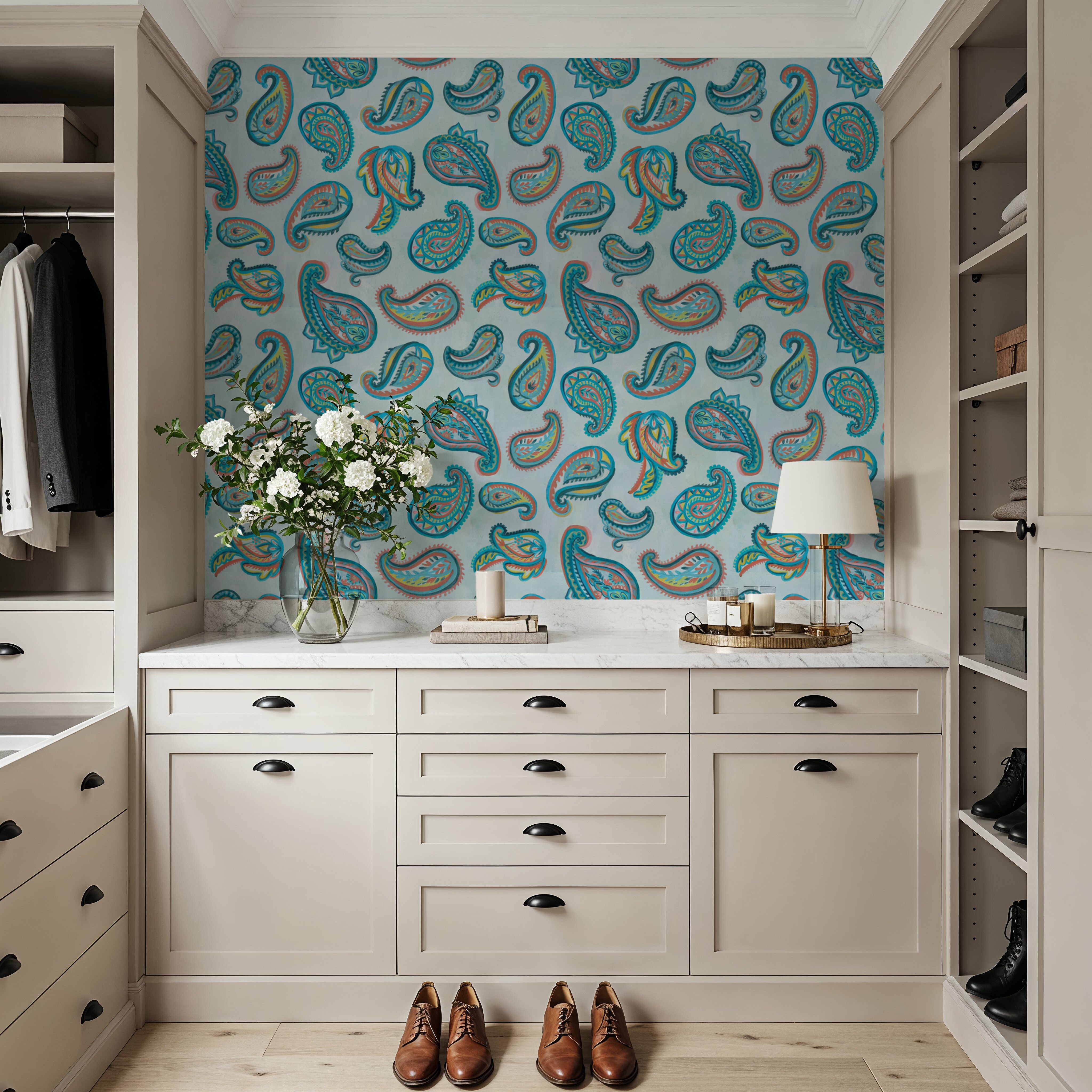 Emerald Paisley Light