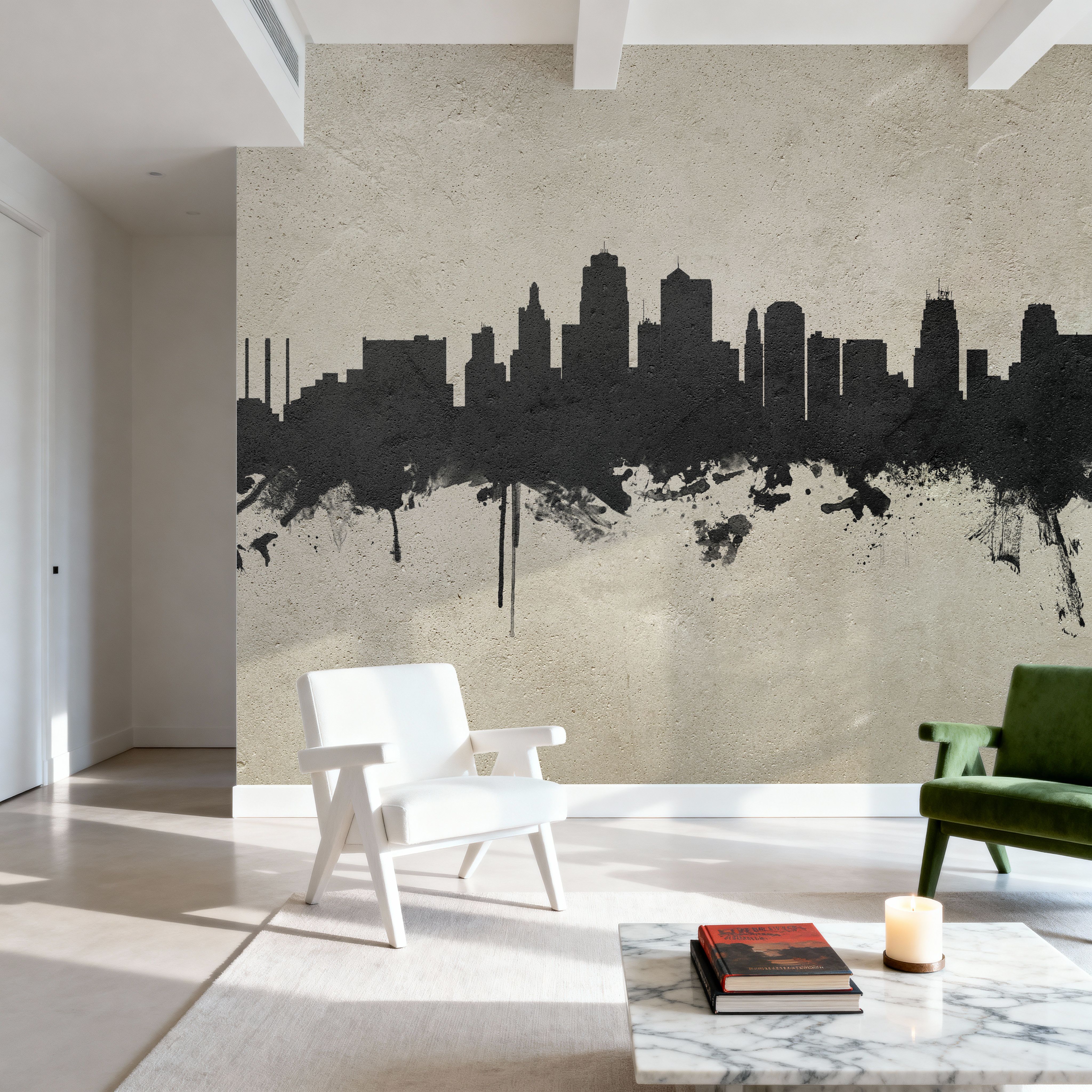 Kansas City Missouri Skyline Concrete
