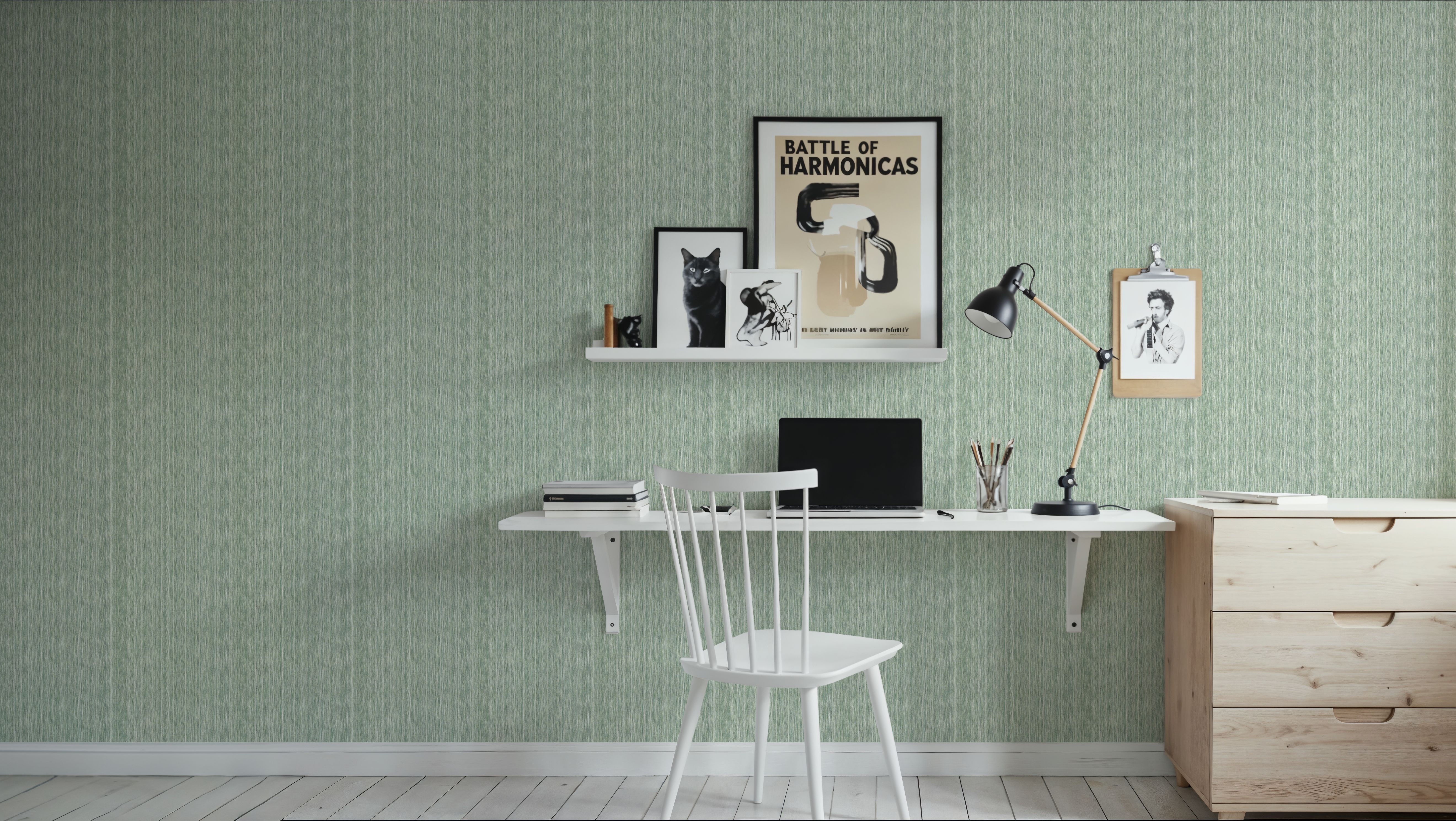 Faux Cloth Texture, Ocean Green