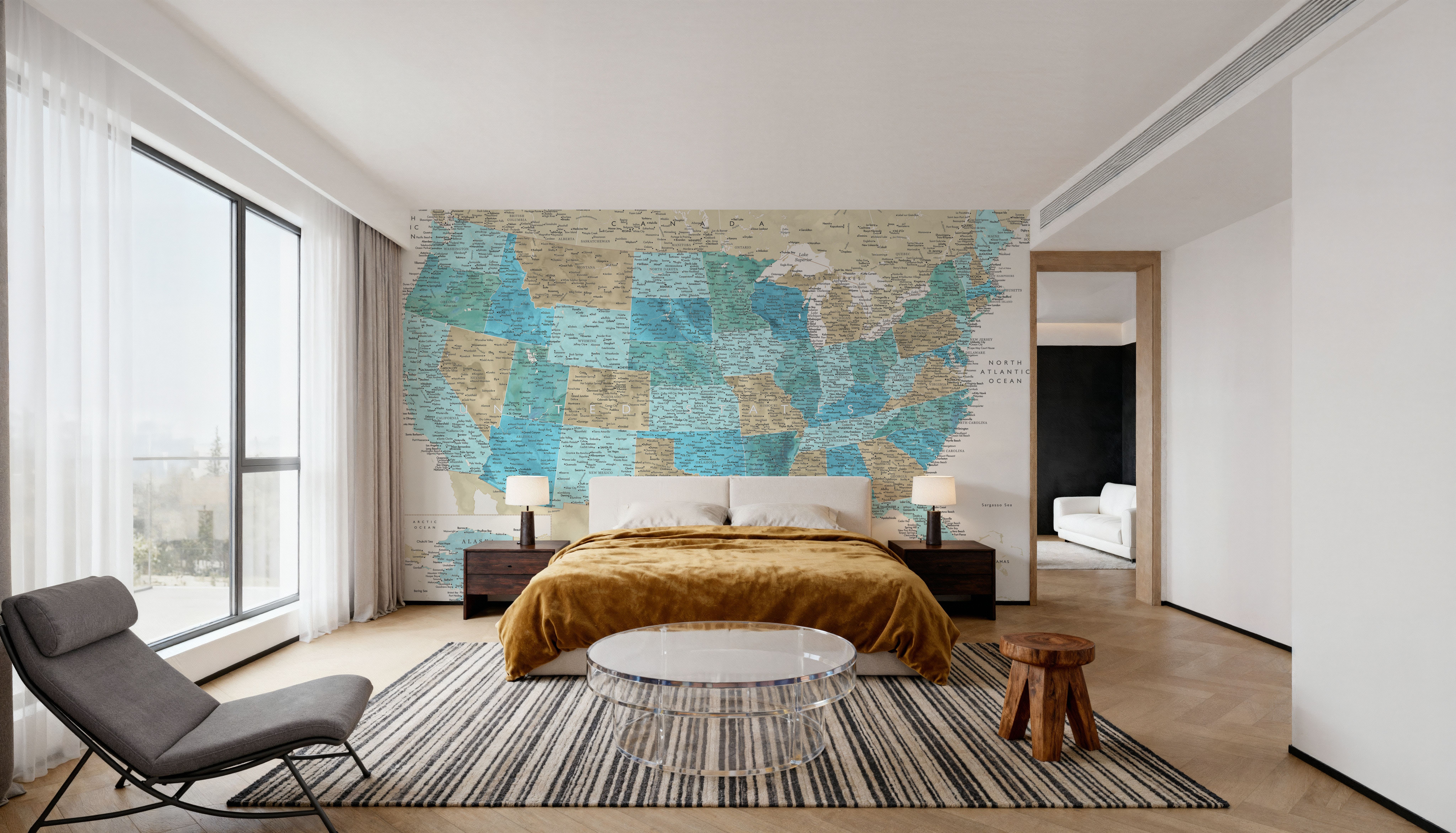 US Map Detailed - Uxia