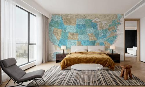 US Map Detailed - Uxia