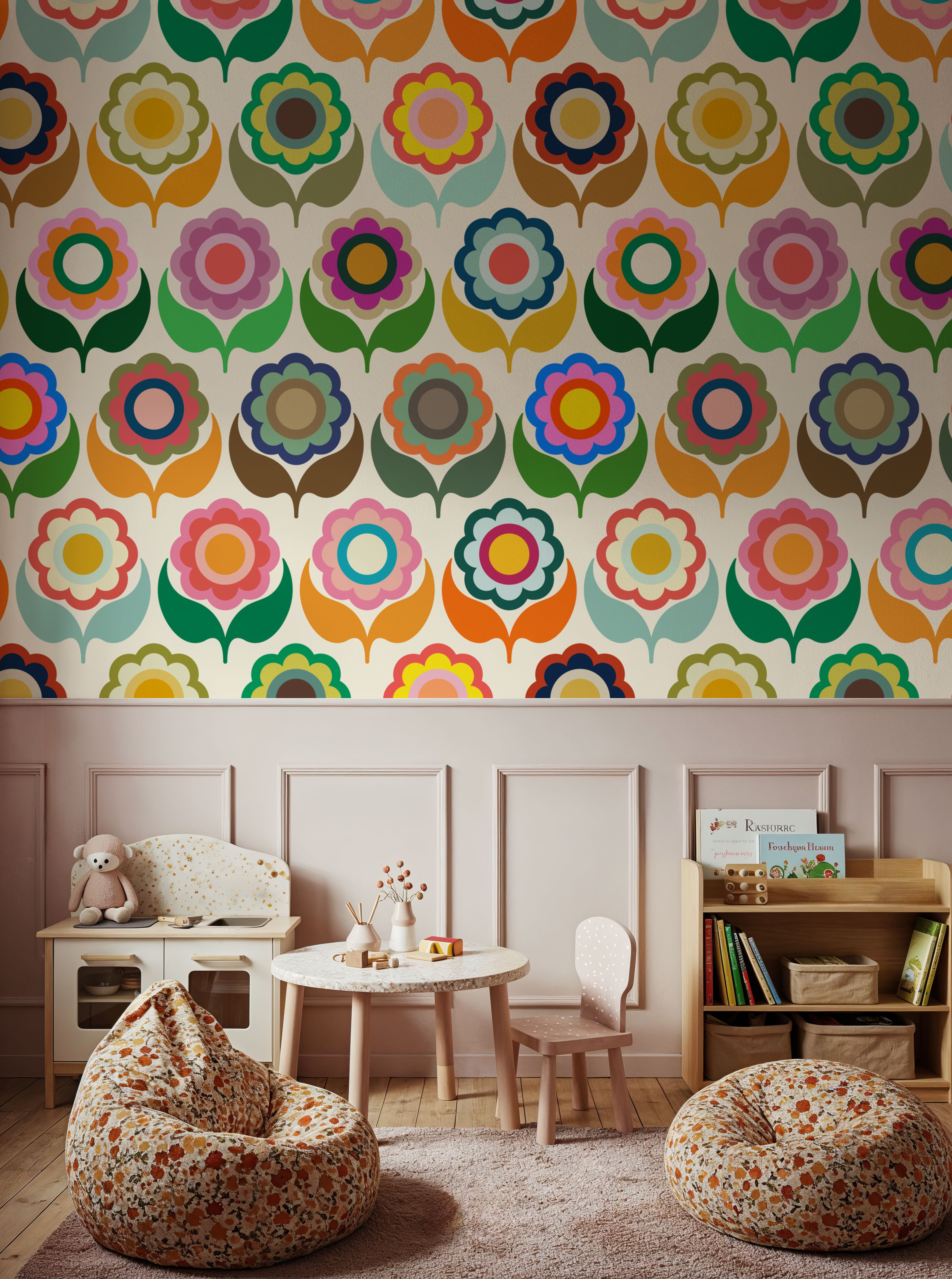 70's Fun Flowers, Multi