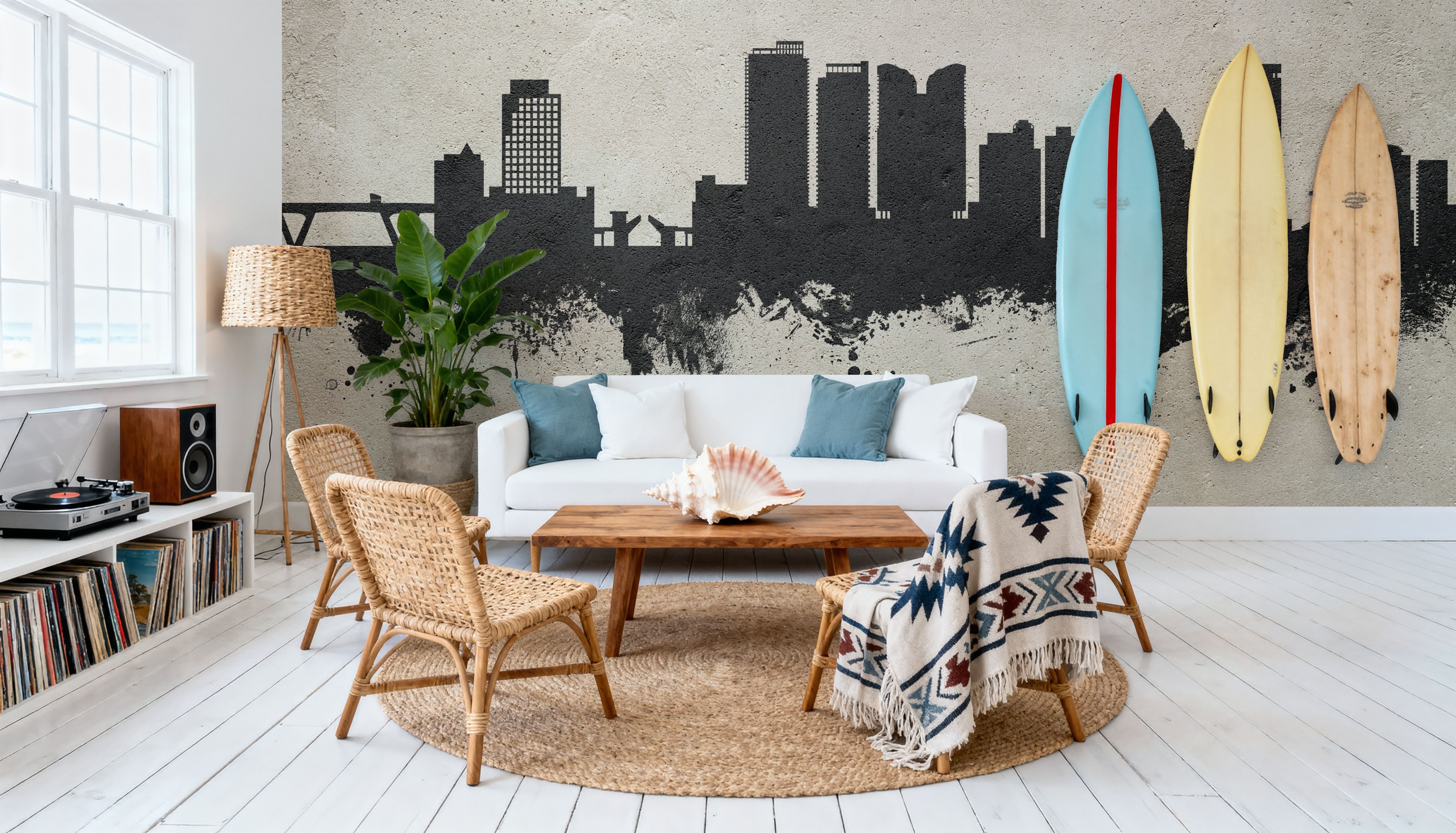 Fort Lauderdale Florida Skyline Concrete