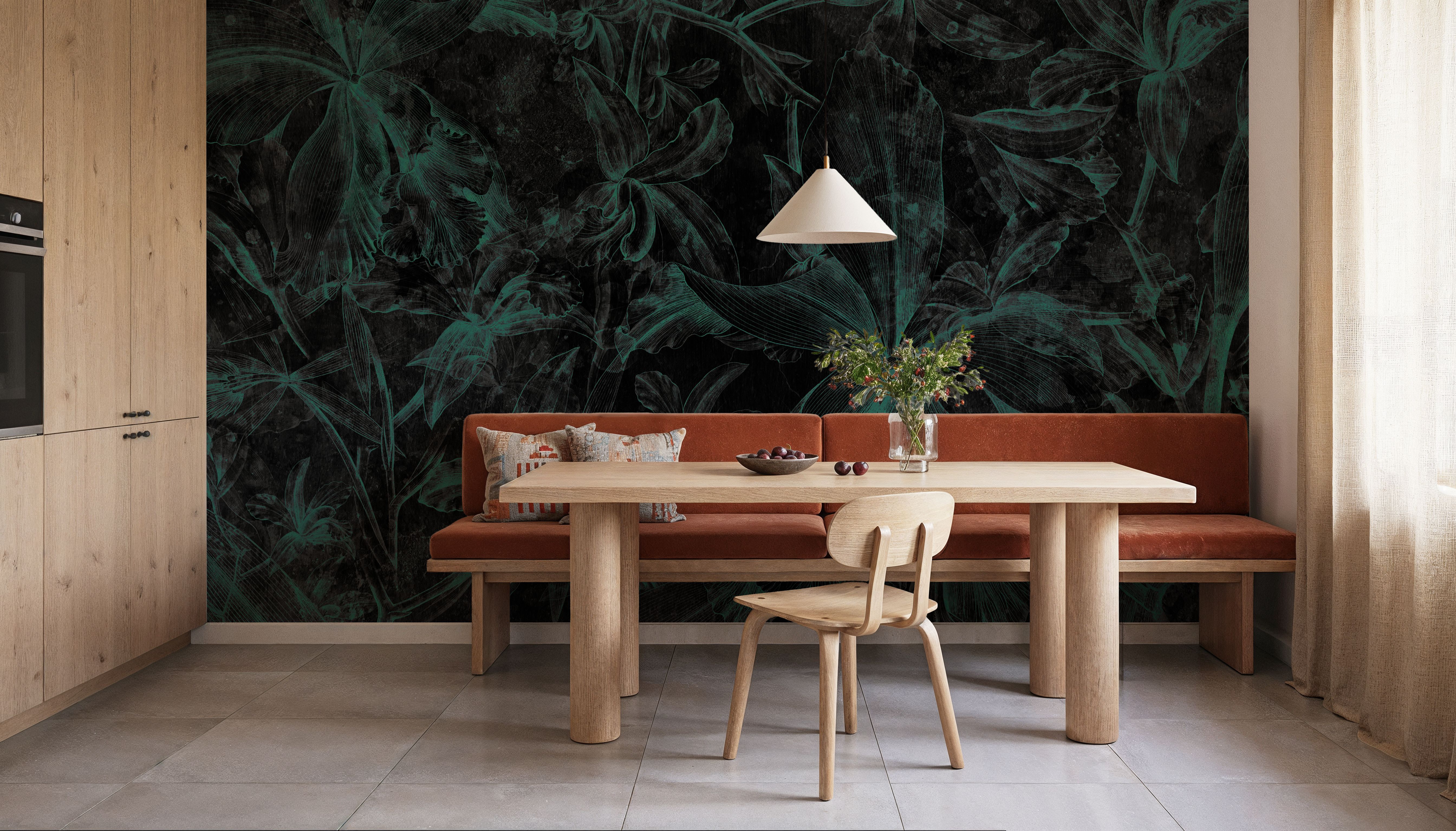 Orchids Sketch, Behang