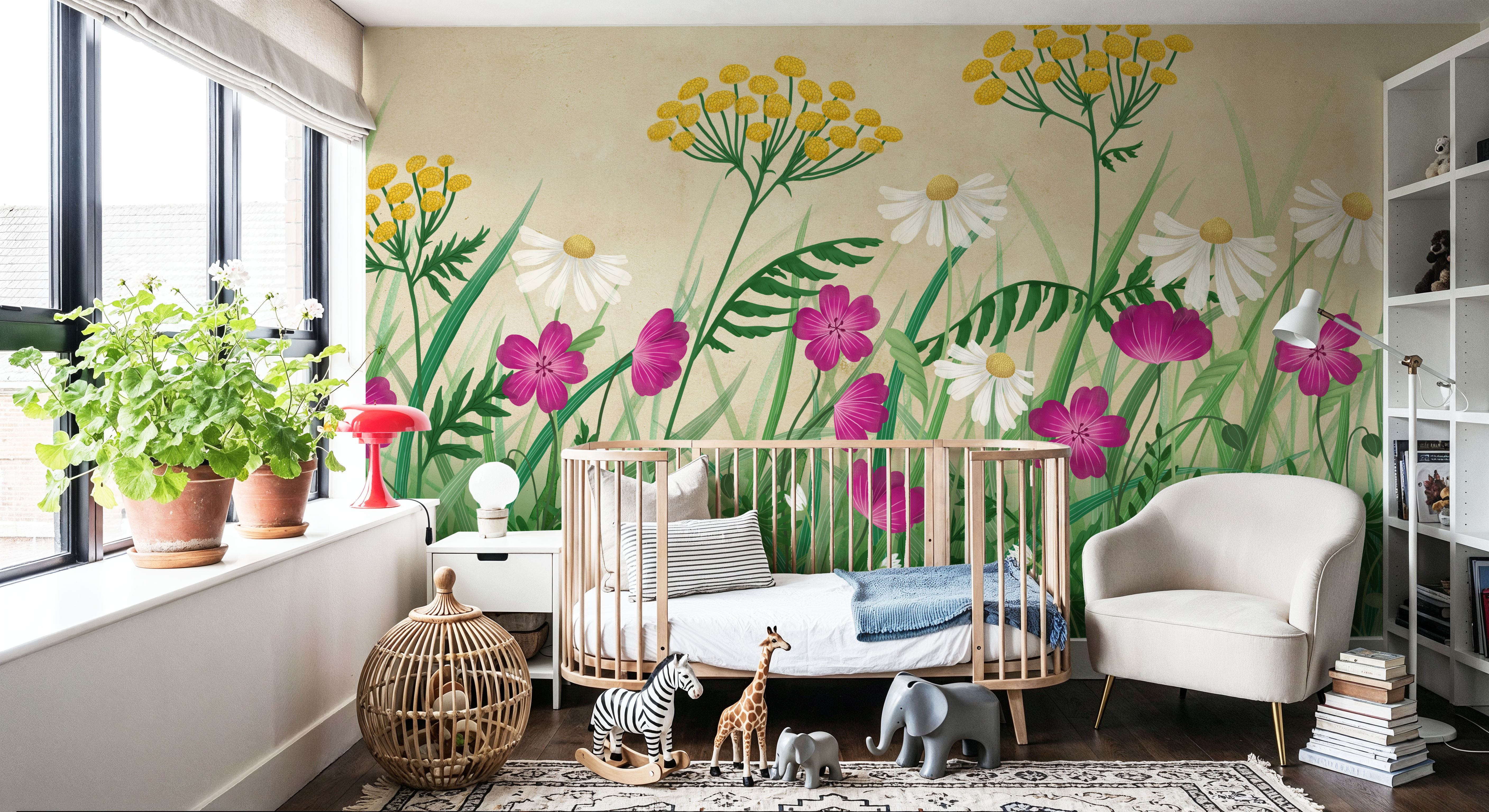 Geranium Meadow, Beige