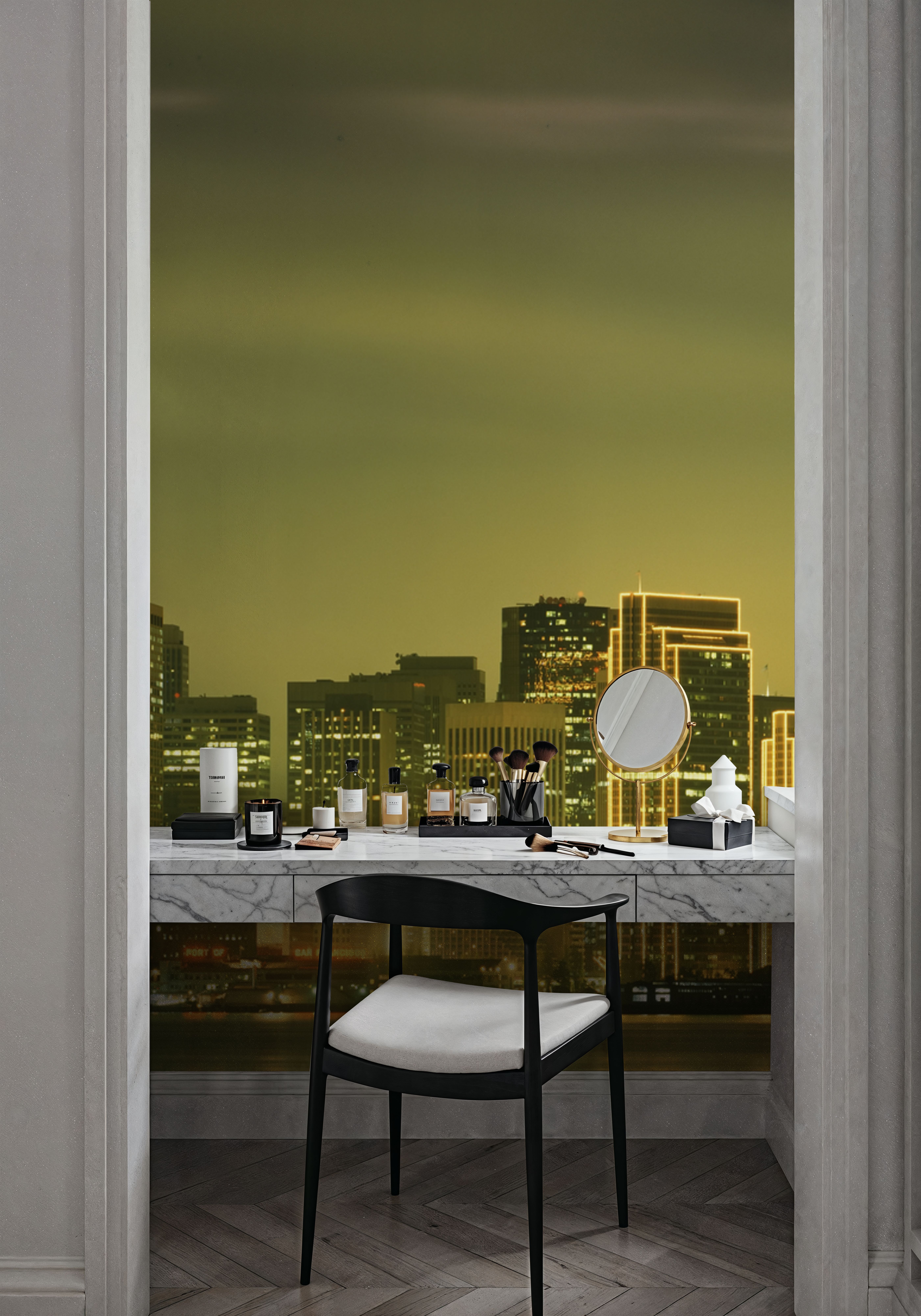 Luminous Pyramid Skyline