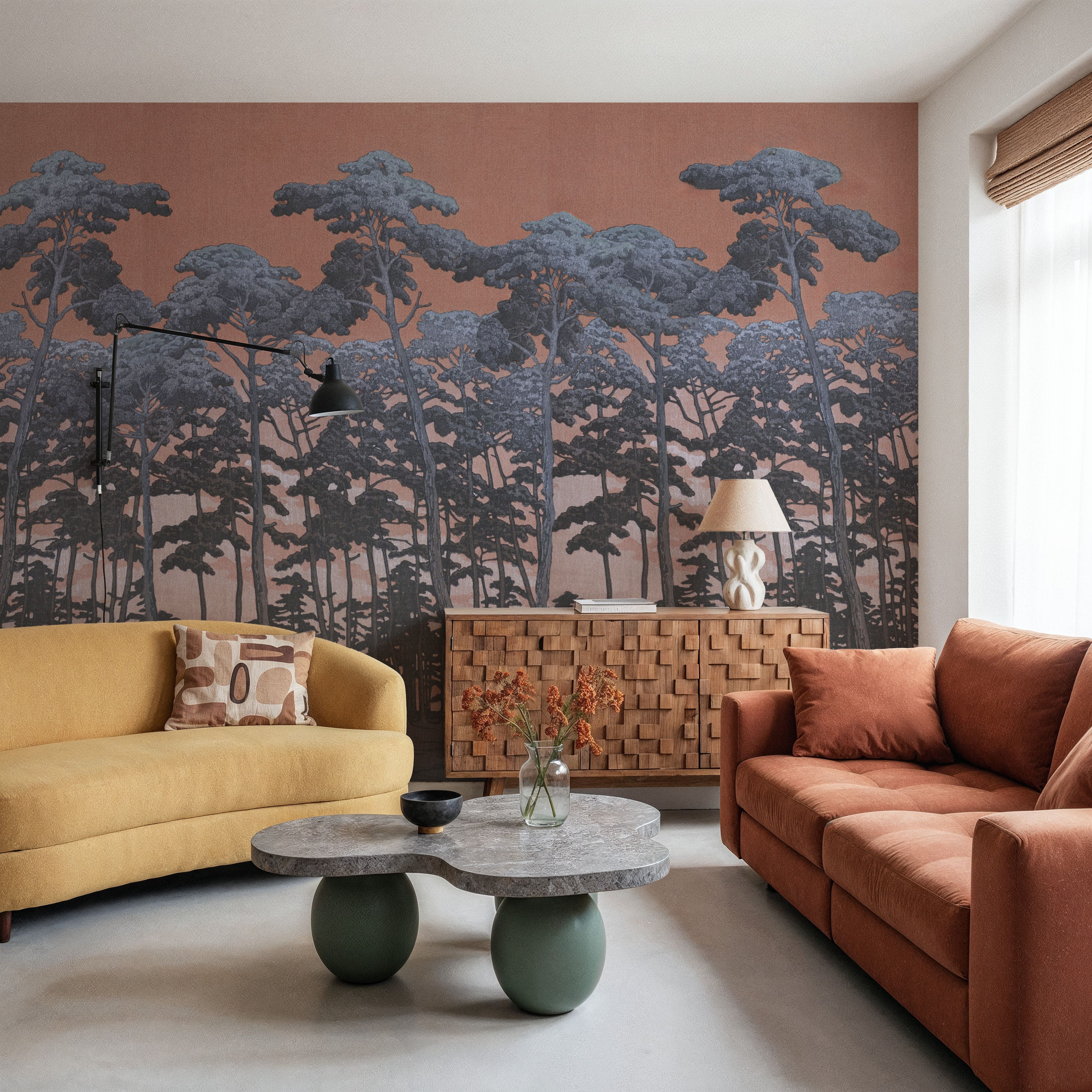 Tranquil Pinescape, Sunset