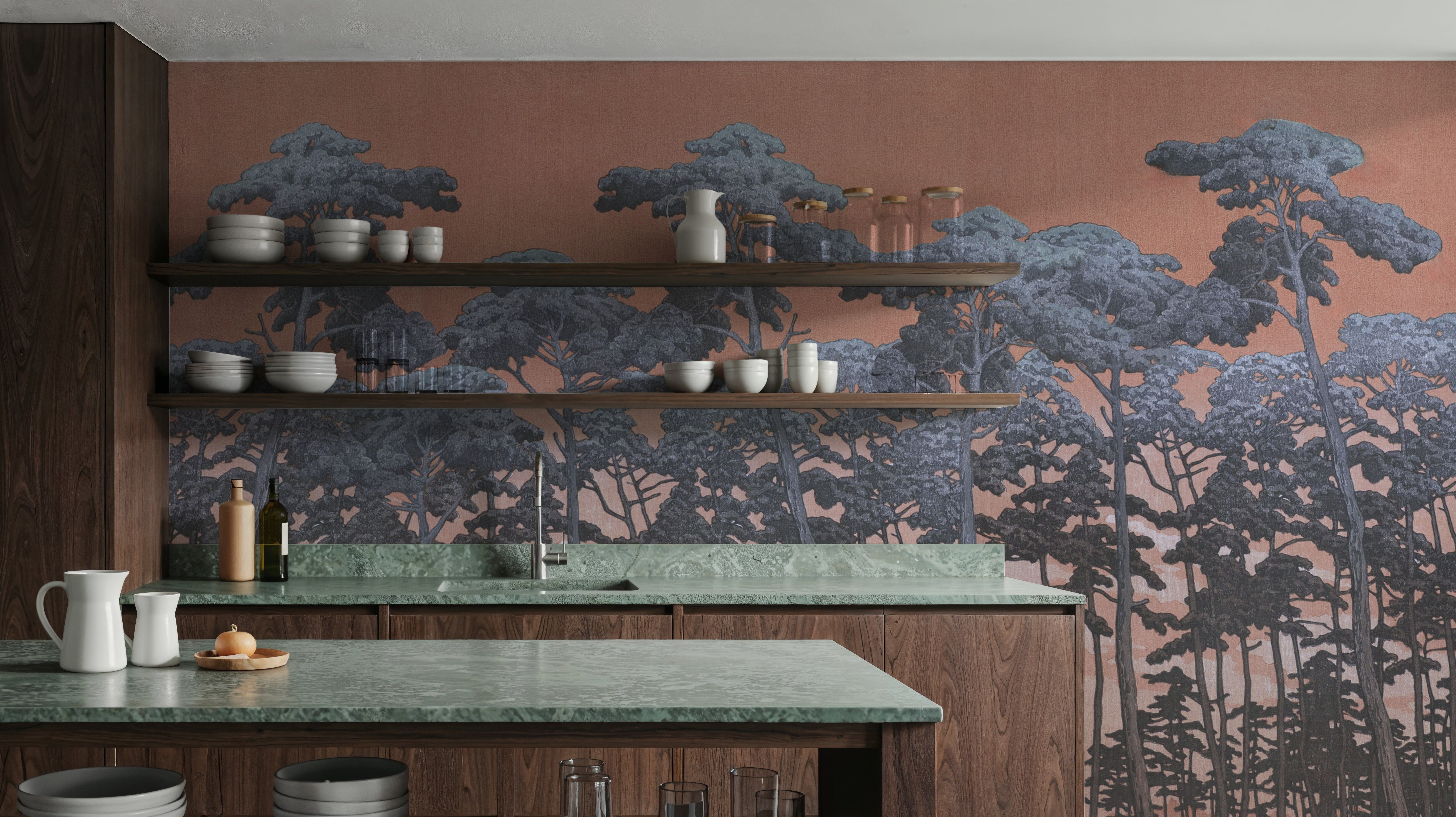 Tranquil Pinescape, Sunset